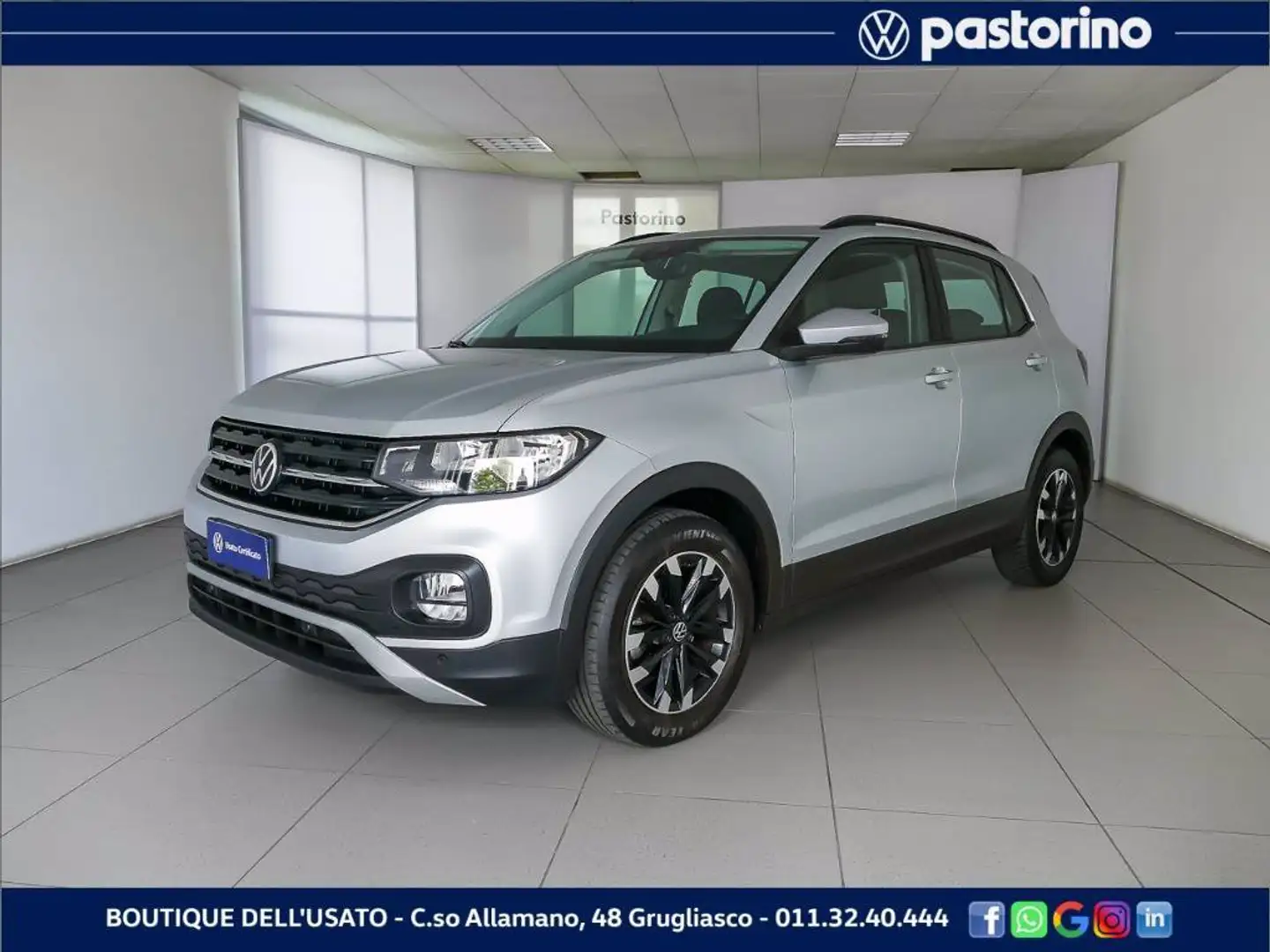 Volkswagen T-Cross 1.0 TSI STYLE 95CV - iva deducibile Grigio - 1