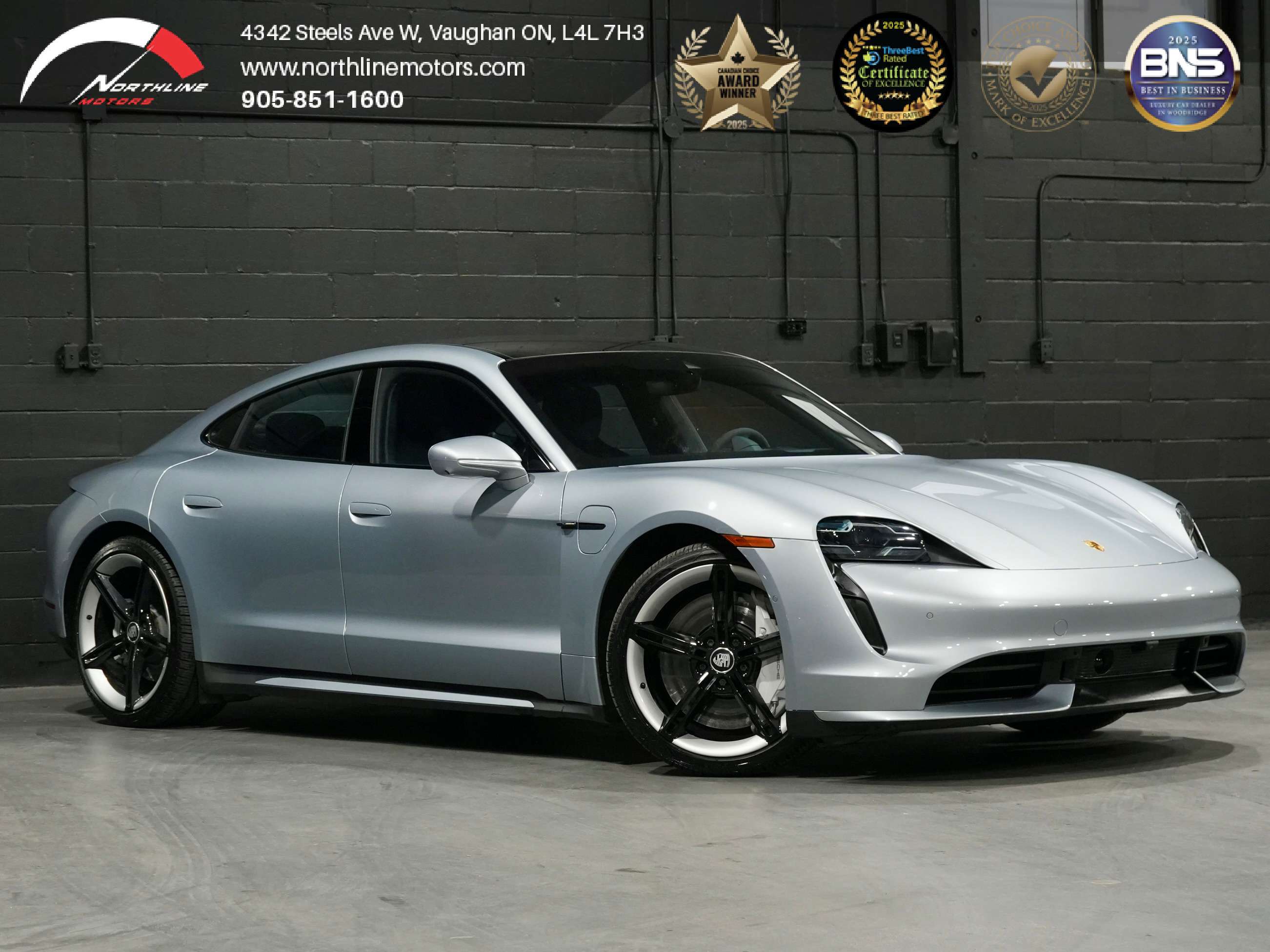 Gray 2020 Porsche Taycan Sedan All-Wheel Drive Automatic