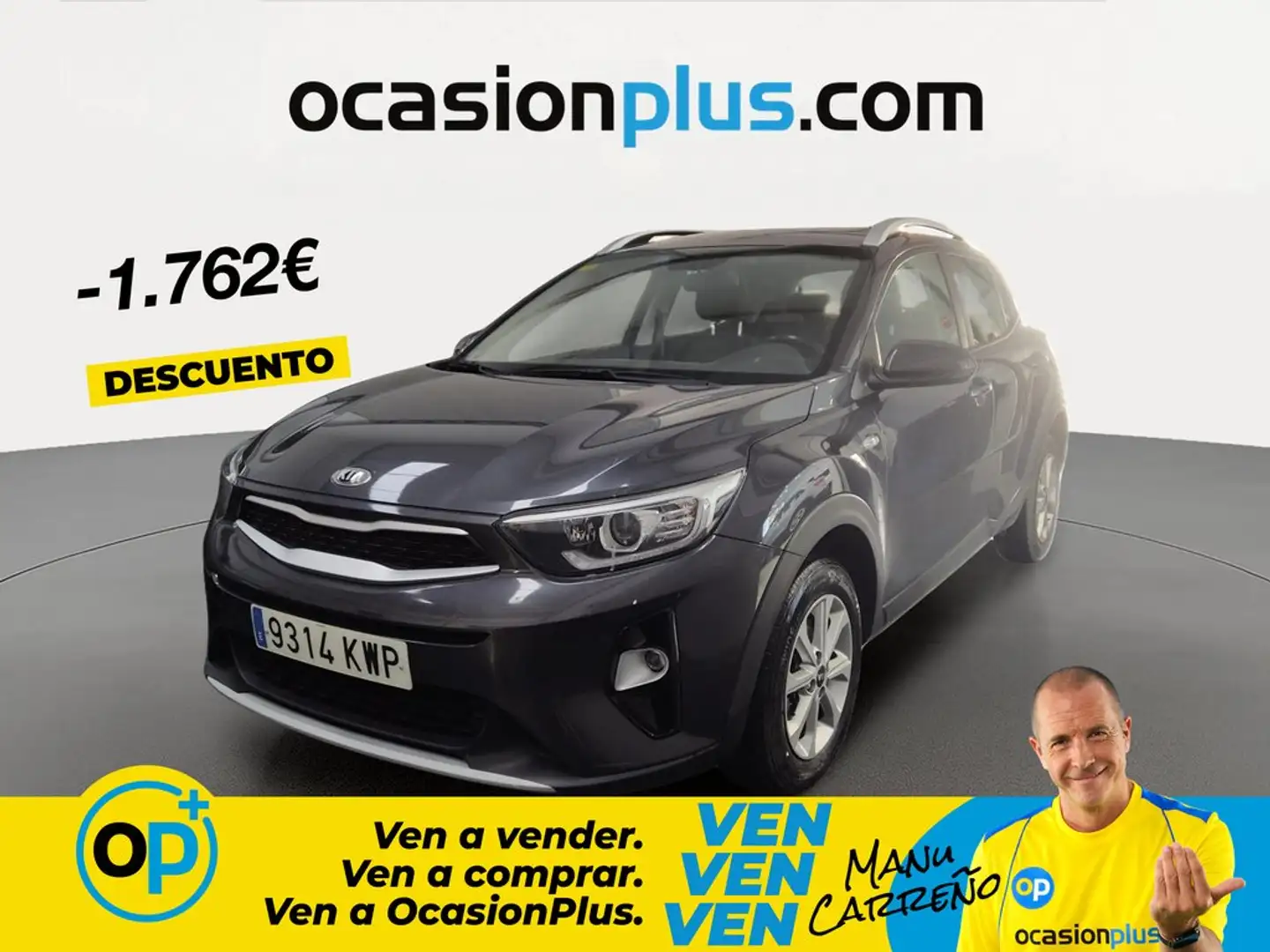 Kia Stonic 1.2 CVVT Eco-Dynamic Concept 84 Gris - 1