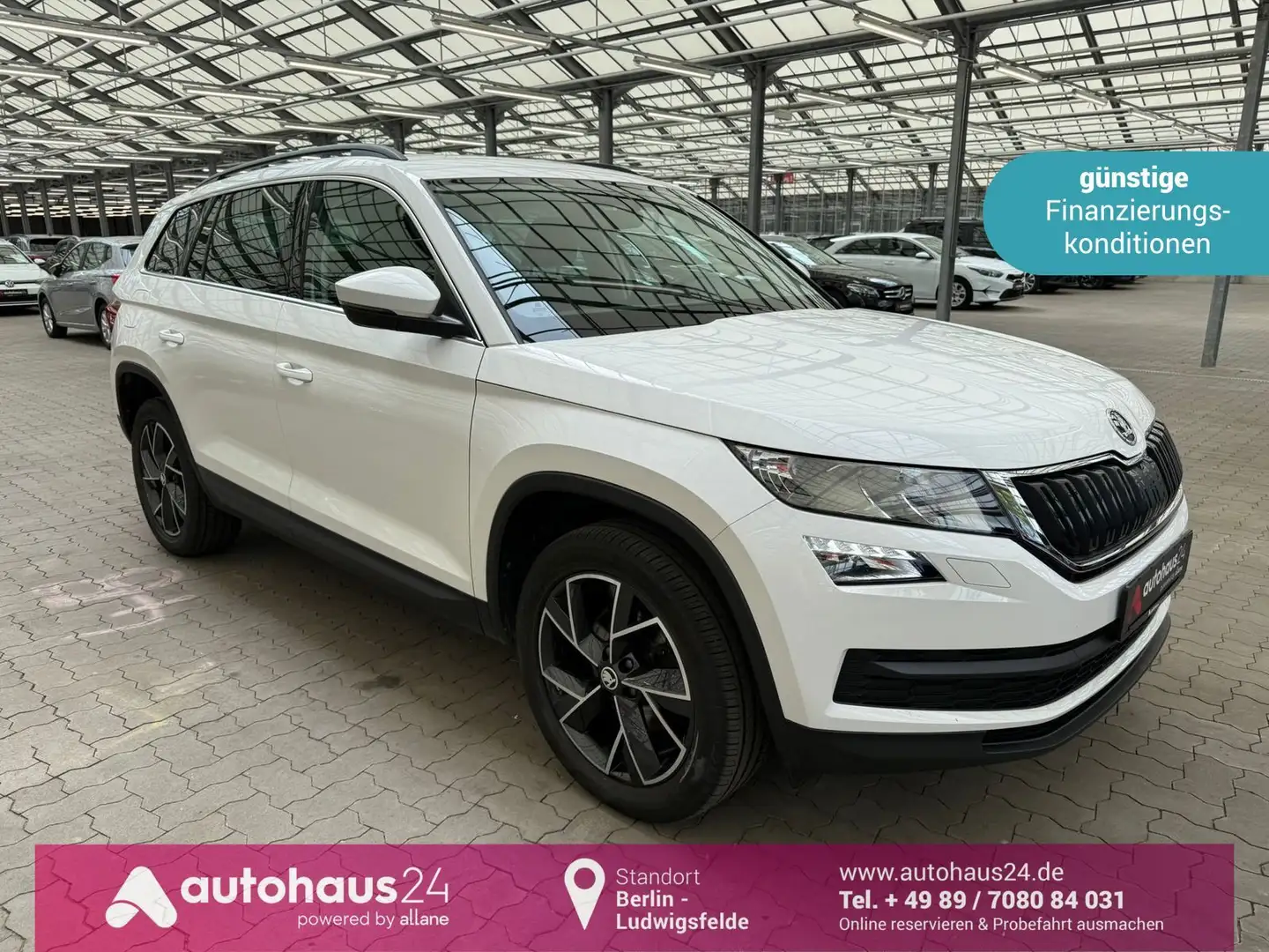 Skoda Kodiaq 1.5 TSI  Klima|Bluetooth|Sitzhzg Weiß - 1