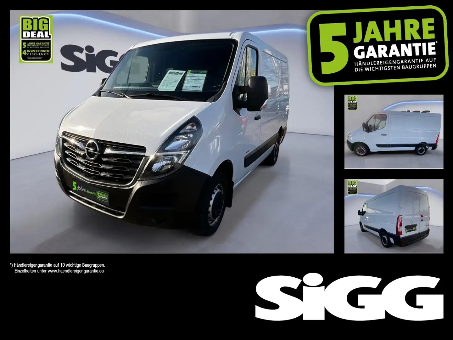 Opel Movano B Kasten 2.3 CDTI Biturbo L1H1 Klima PDC Weiß - 1