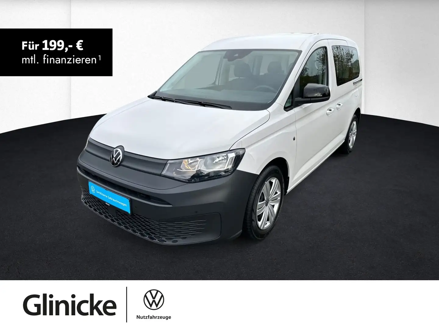 Volkswagen Caddy 2.0 TDI DPF 5-Sitzer+Klimaanlage+Sitzheizu Weiß - 1