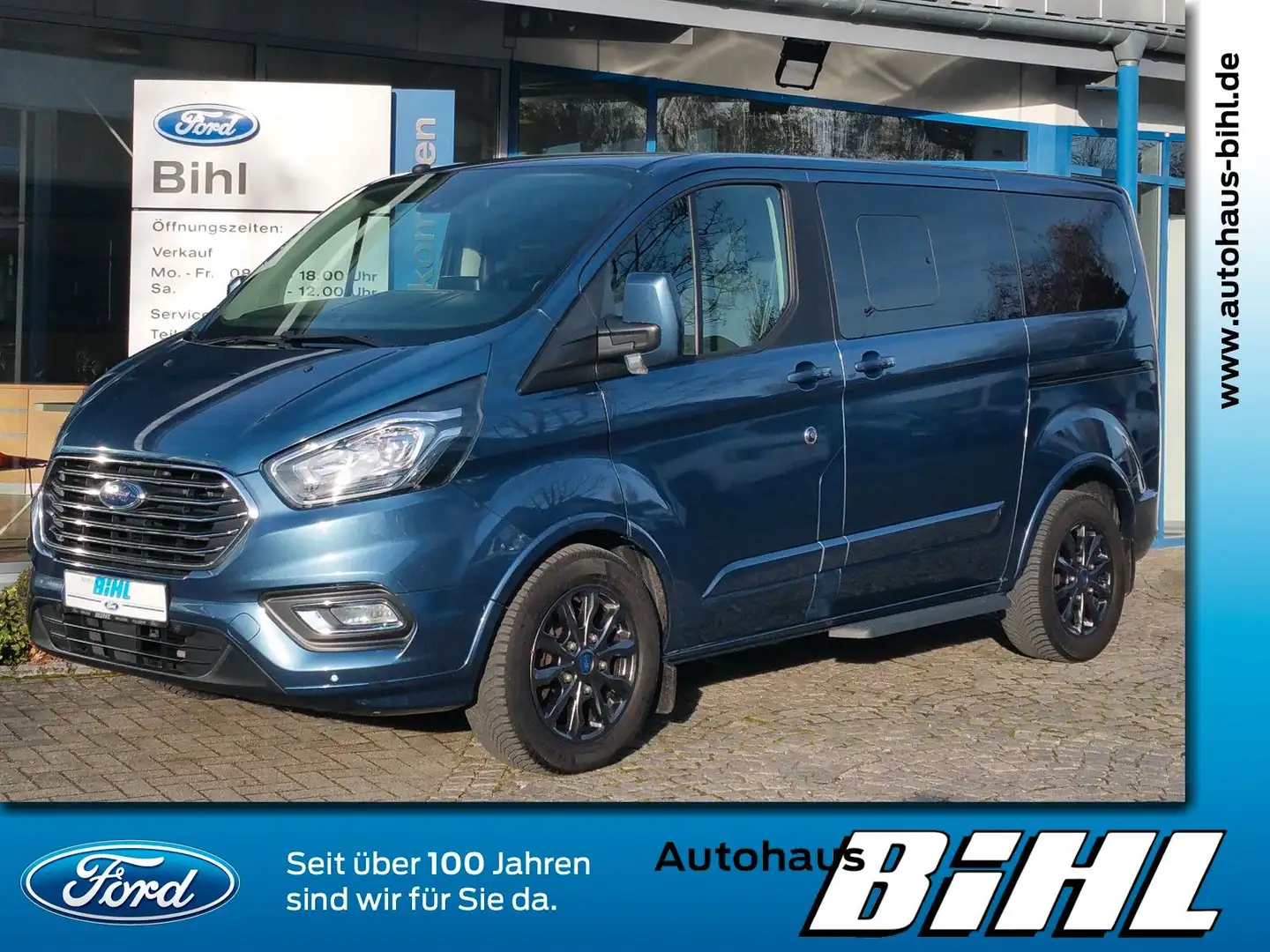 Ford Tourneo Custom Navi AHK Kamera ACC 8-Sitzer Blau - 1