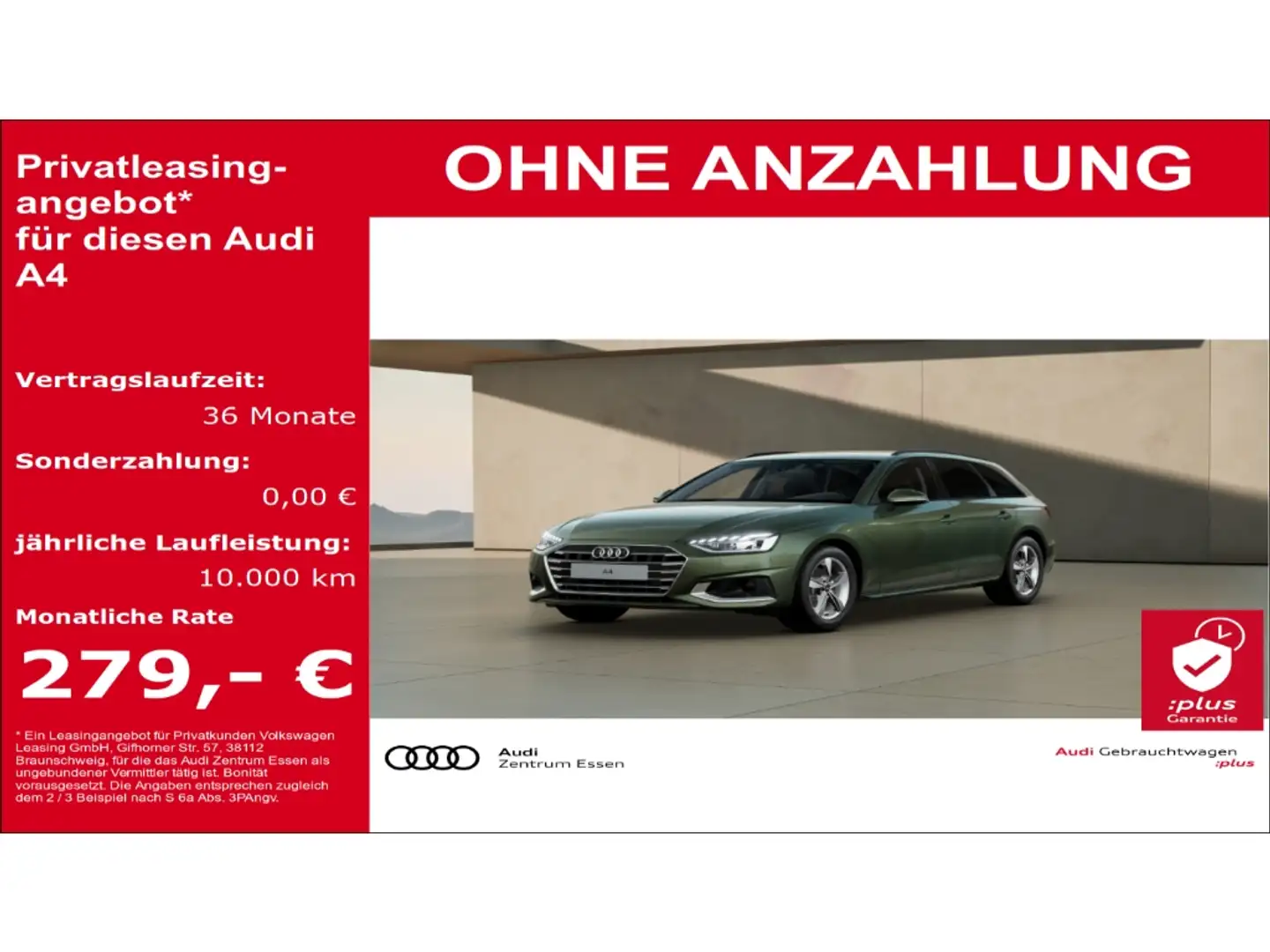 Audi A4 Avant 35 TFSI Advanced S-TRONIC MATRIX LED NAV PLU Verde - 1