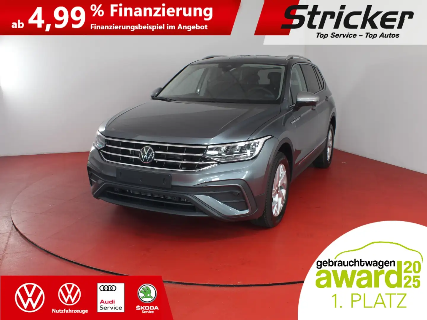 Volkswagen Tiguan Allspace Life 1.5TSI DSG 444,-ohne Anzahlung AHK Einparkhi Grau - 2