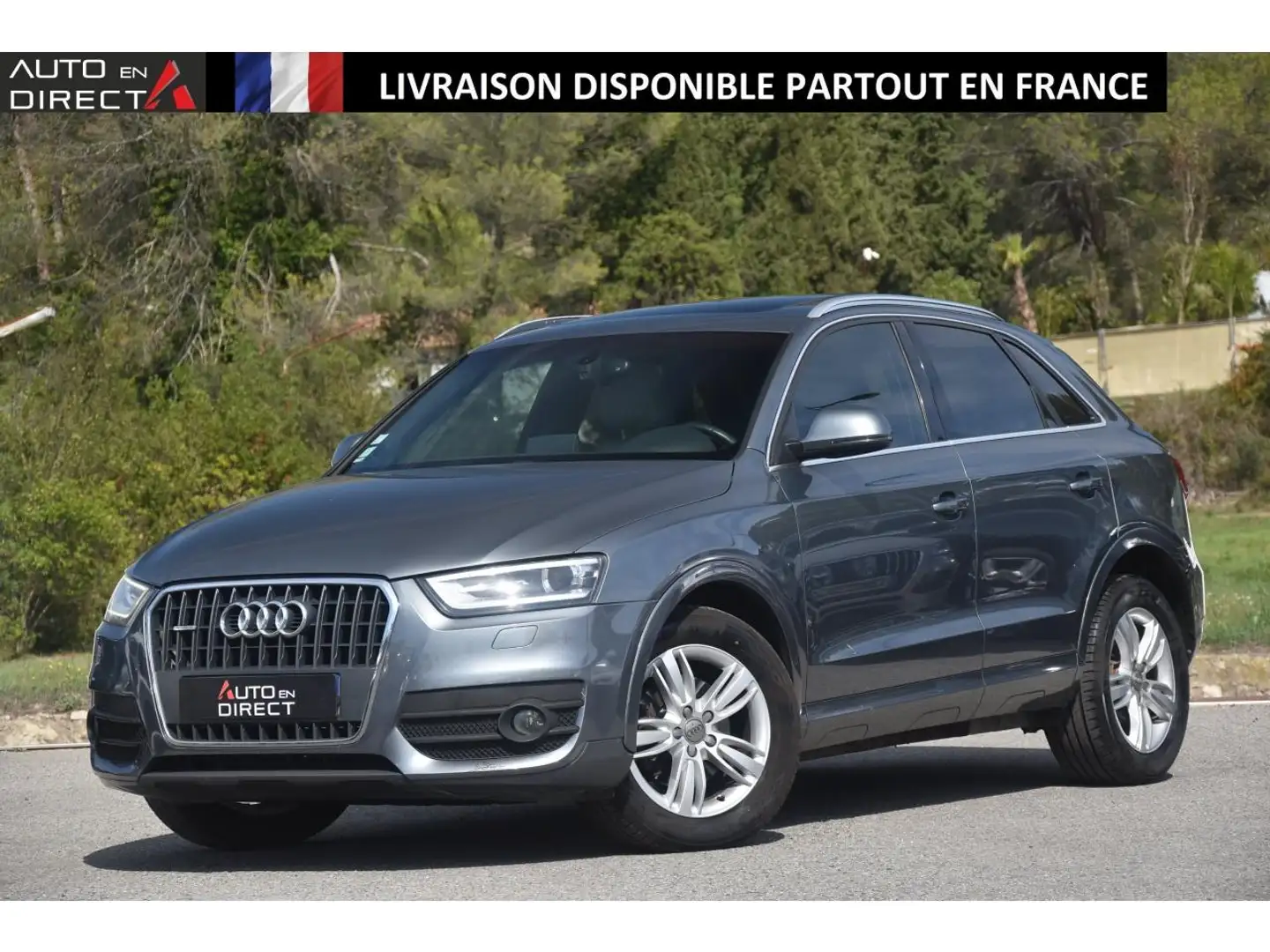 Audi Q3 Quattro 2.0 TDI DPF - 177 - BV S-tronic  Ambition  Gris - 1