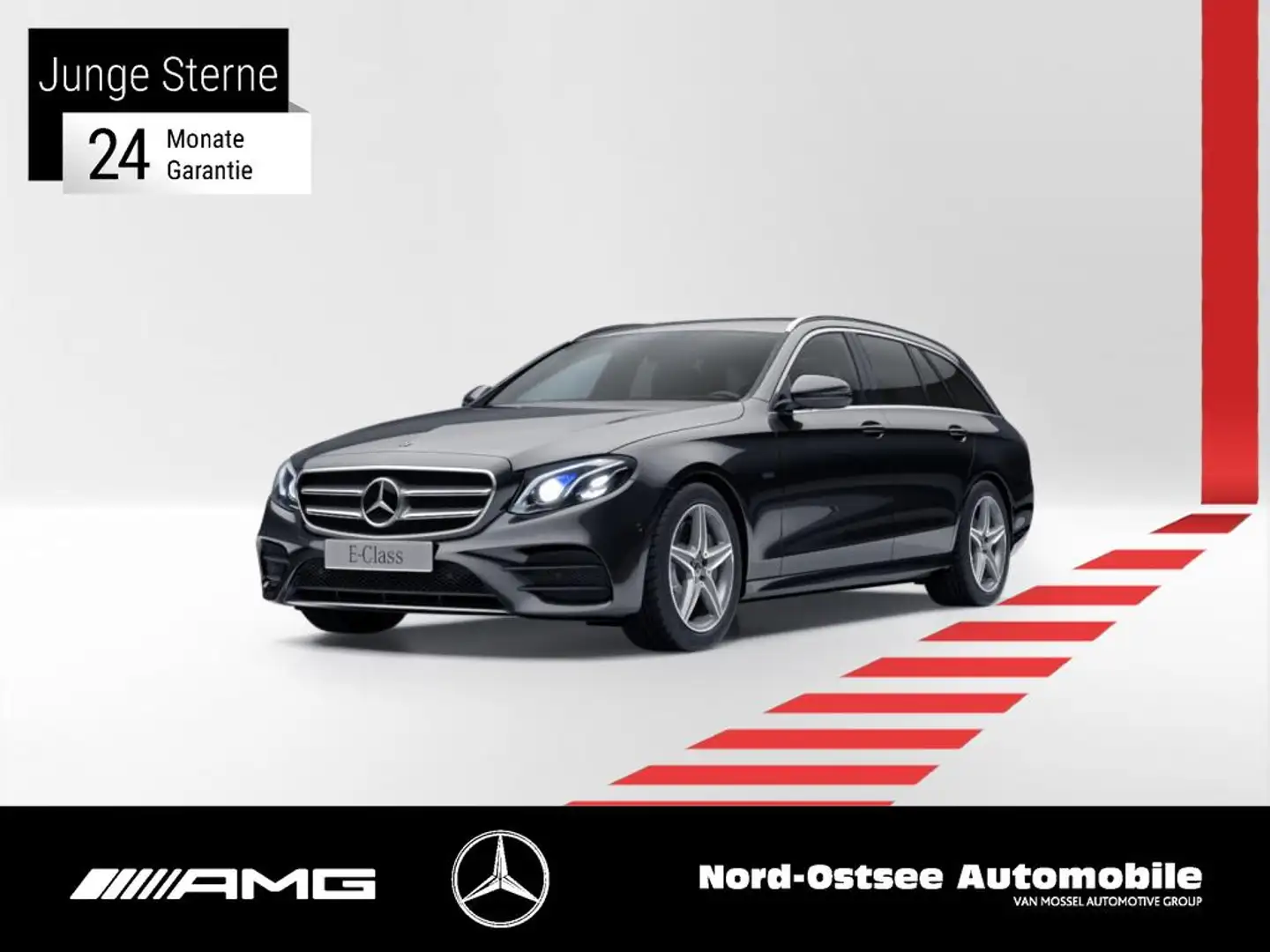 Mercedes-Benz E 300 T de AMG COMAND KAMERA AHK DISTR MULTIBEAM Zwart - 1