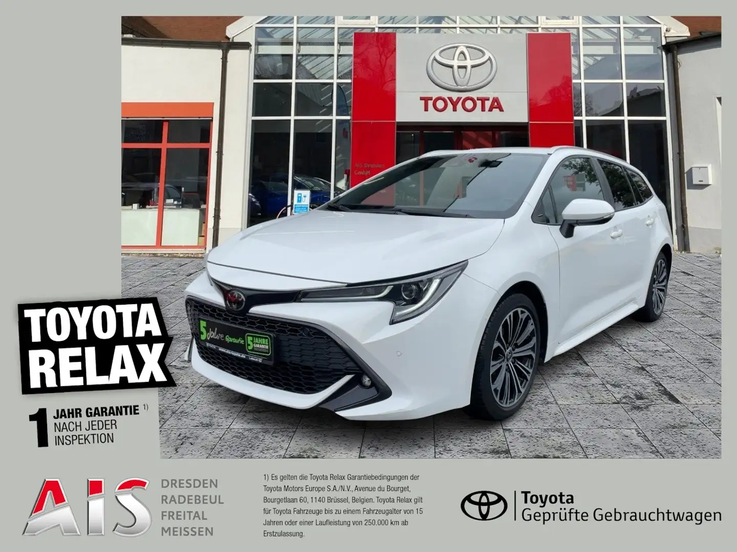 Toyota Corolla TS 1.2T Team D ACC*KAM*DAB*SHZ*LED Blanc - 1