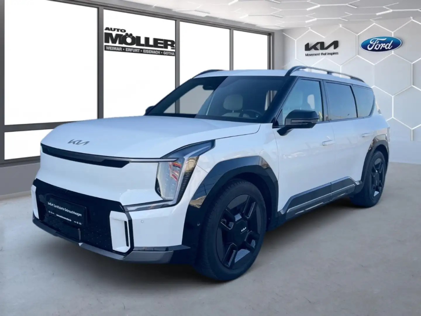 Kia EV9 99,8 GT-Line AWD Launch 7S Glasdach ACC Leder 360° Blanc - 2