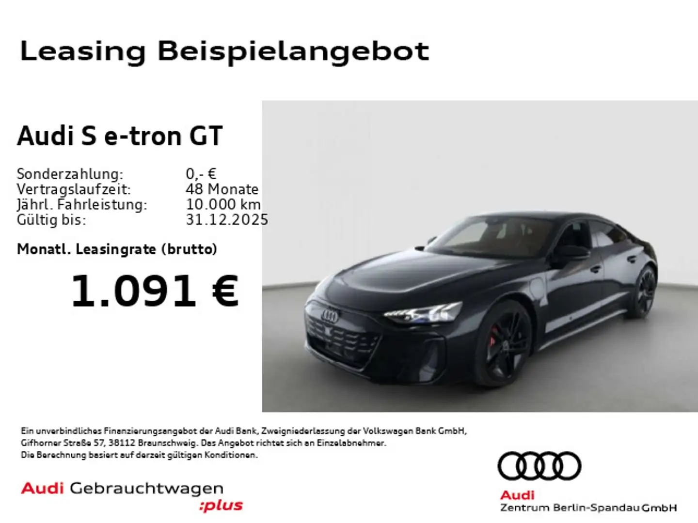 Audi e-tron GT S e-tron GT *PANO*MATRIX*HuD*B&O*Assist+* Schwarz - 1