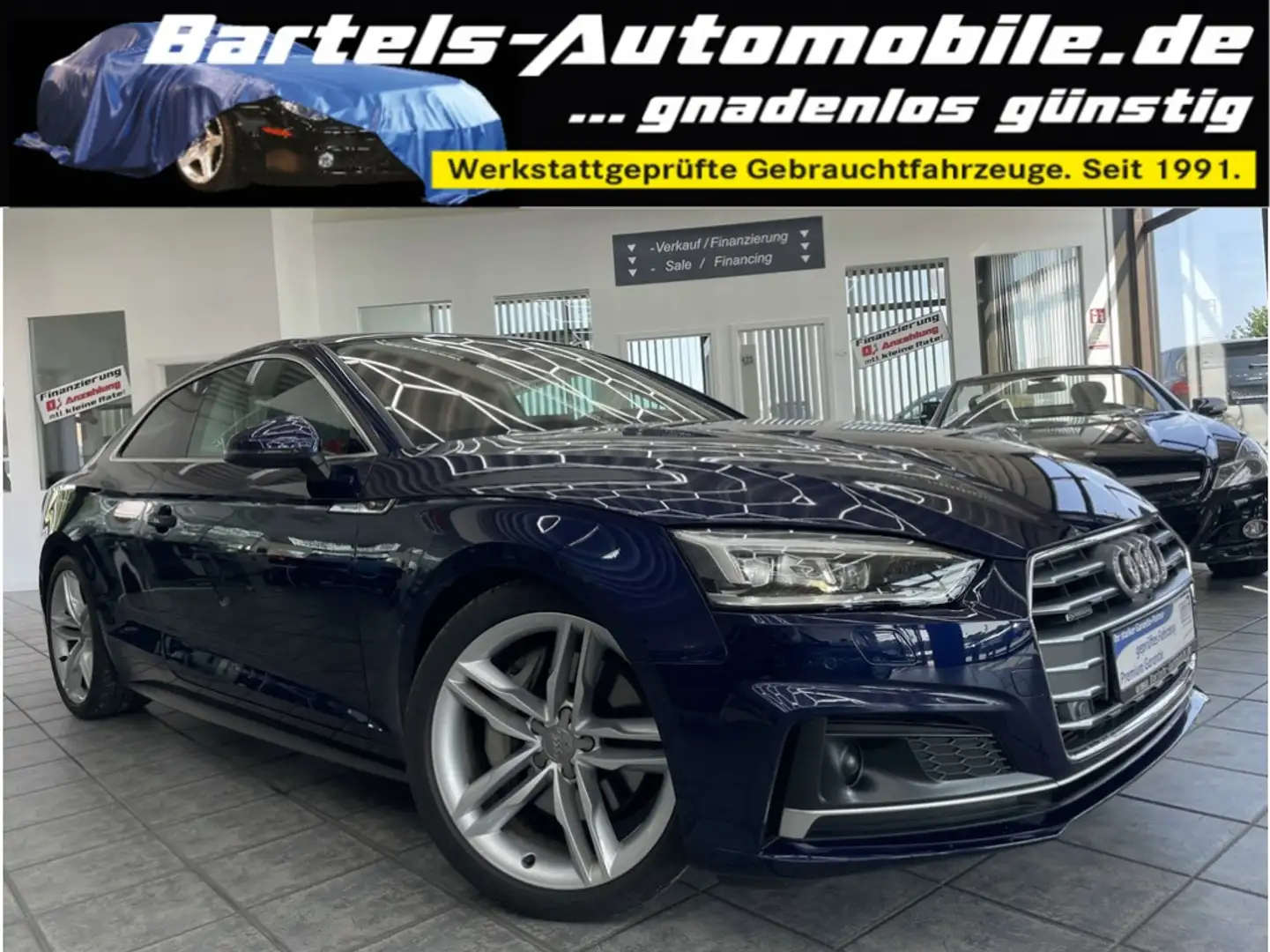 Audi A5 Coupe 45 TDI quattro S-Line, LED, HUD, Voll ! Blau - 1