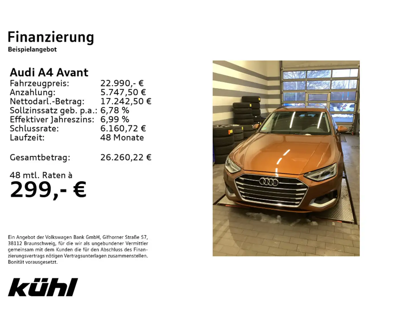 Audi A4 35 TFSI advanced Navi,LM17 Braun - 2