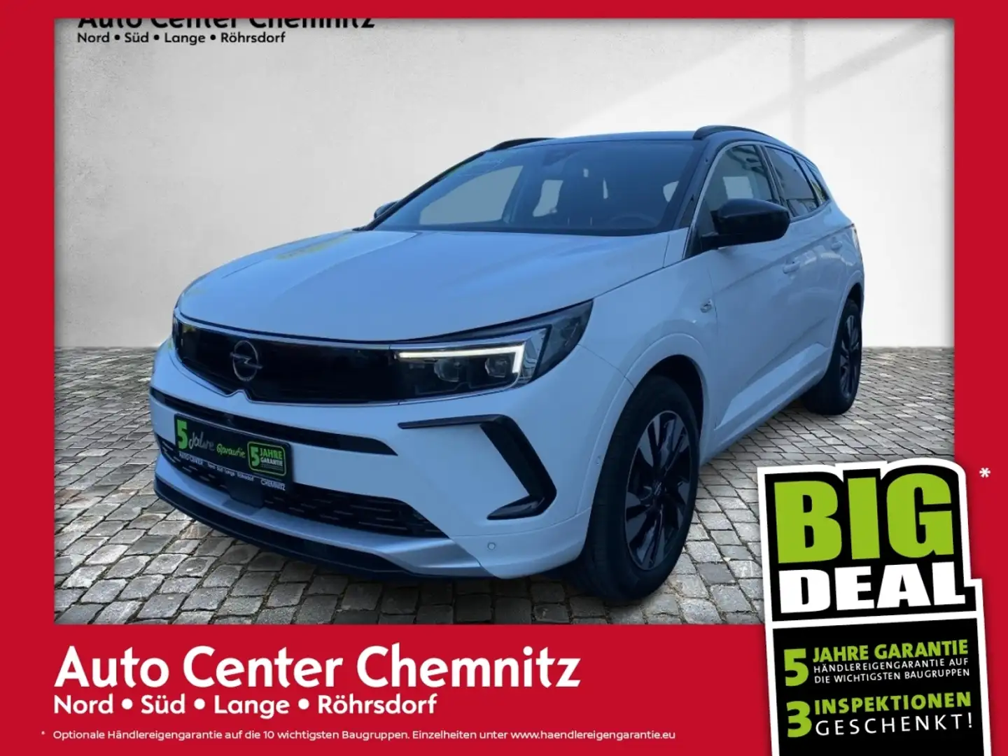 Opel Grandland AT8 Elegance Matrix//Navi/Ergo/360°KAM White - 1