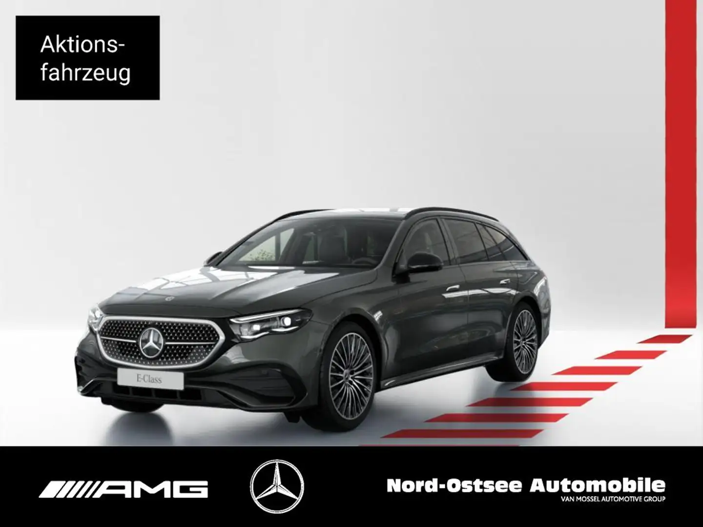 Mercedes-Benz E 300 de 4m T AMG NIGHT PANO AHK HUD 4D-SOUND Grau - 1