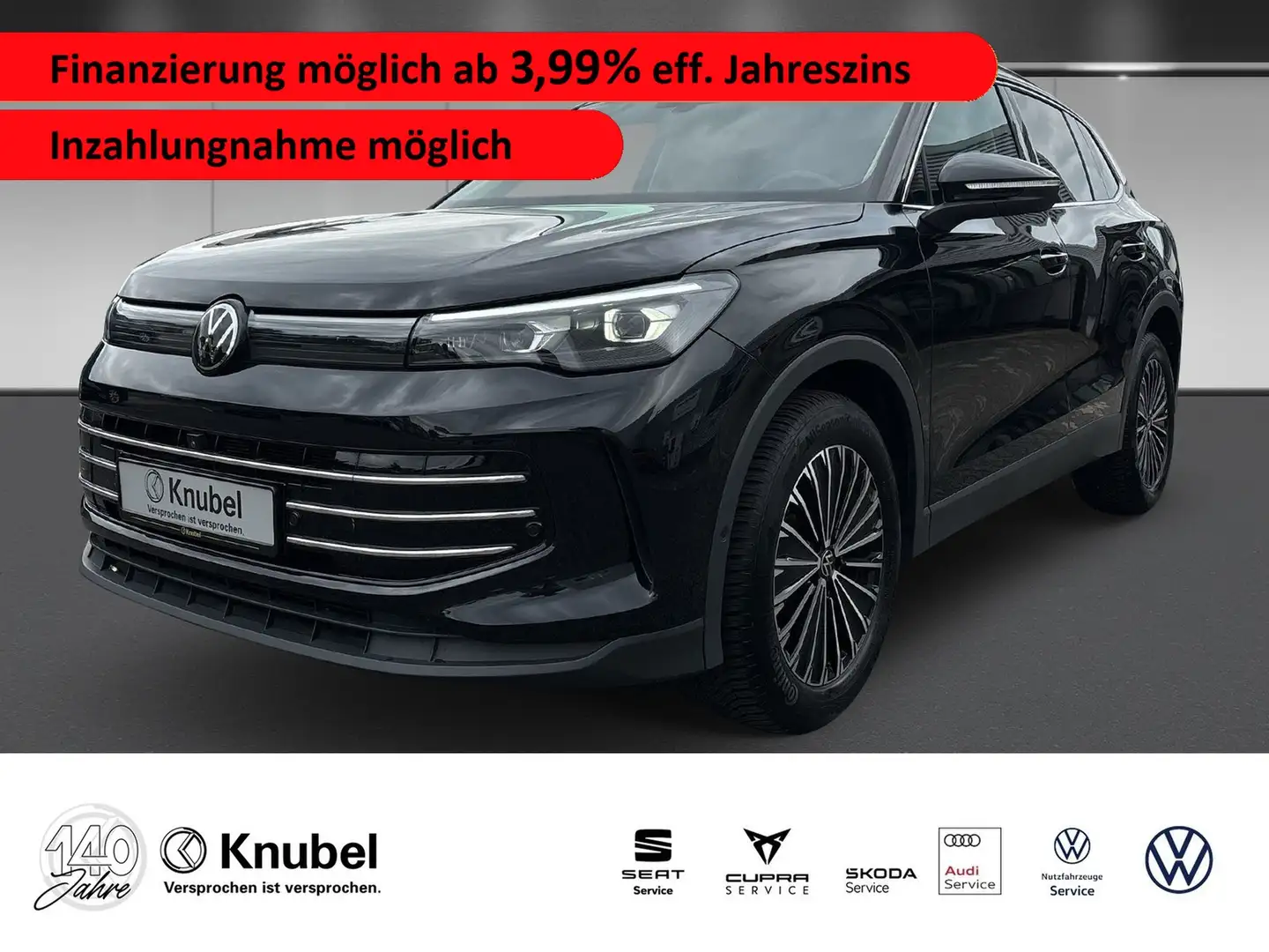 Volkswagen Tiguan Elegance 2.0 TDI DSG IQ.Light AHK TravelAss. Navi Schwarz - 1