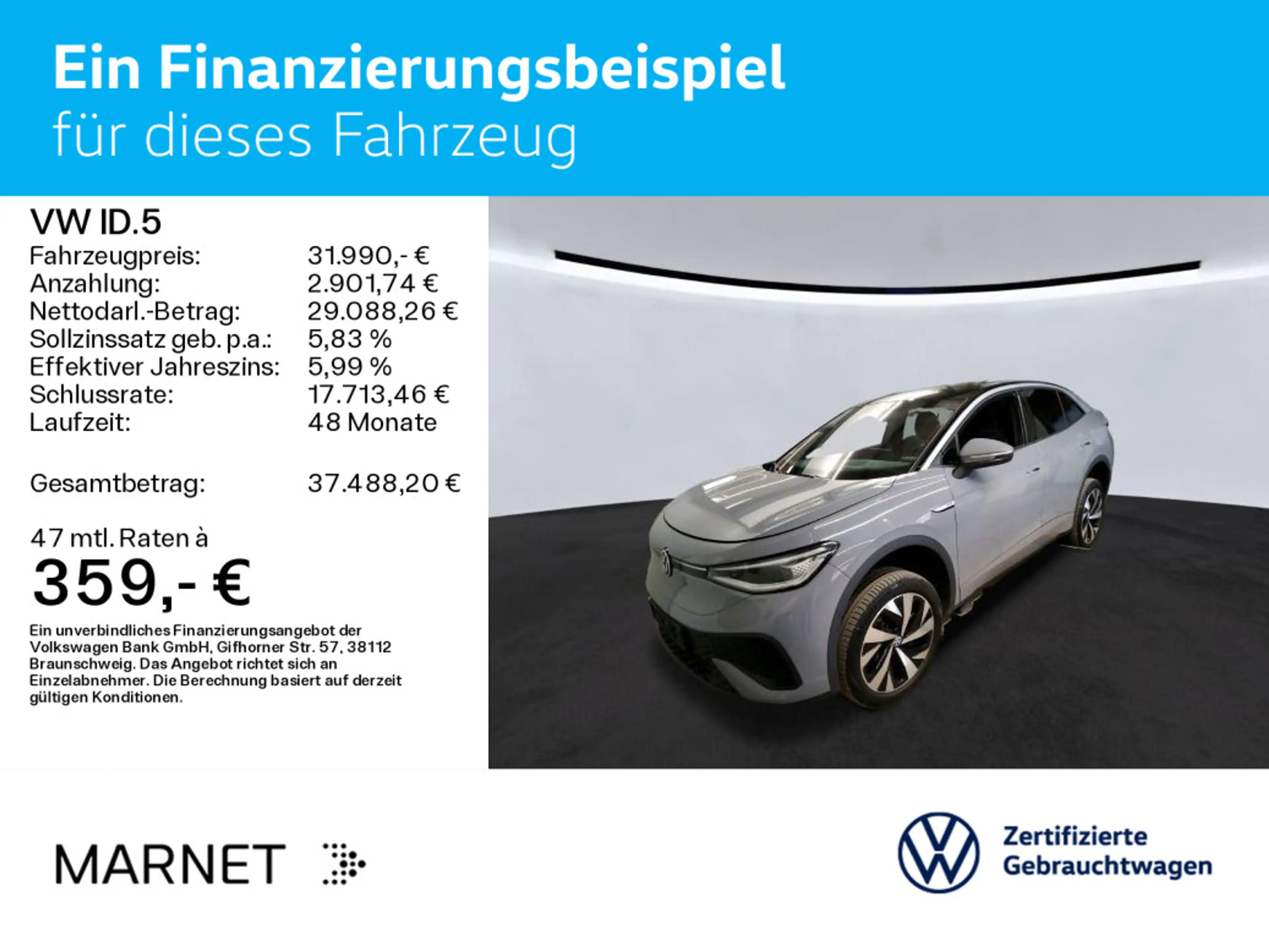 Volkswagen ID.5 Pro Performance *Navi*Wärmep.*IQ-Light*AHK* — photo 2