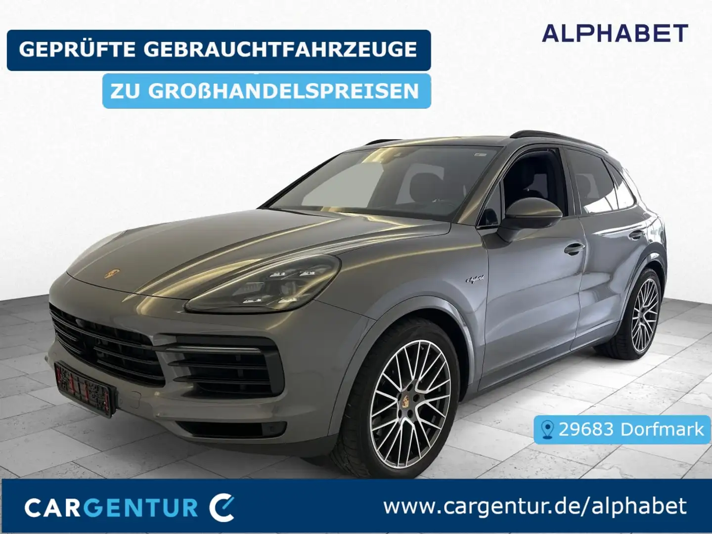 Porsche Cayenne E-Hybrid Bose Matrix Pano S-Dach StHz ACC BLIS Gris - 1