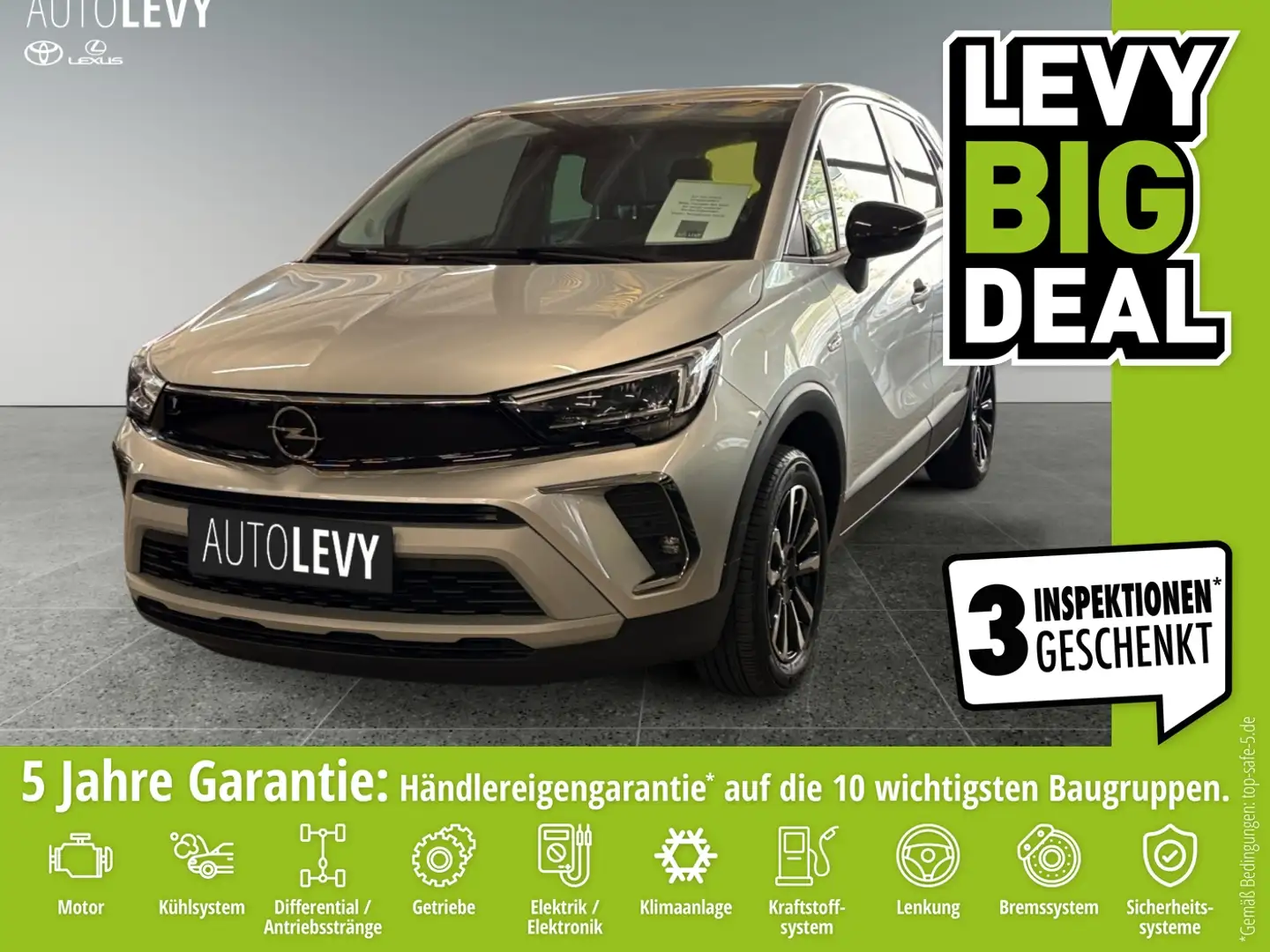 Opel Crossland 1.2 Elegance +Navi+Kamera+LED+PDC+ Silver - 1