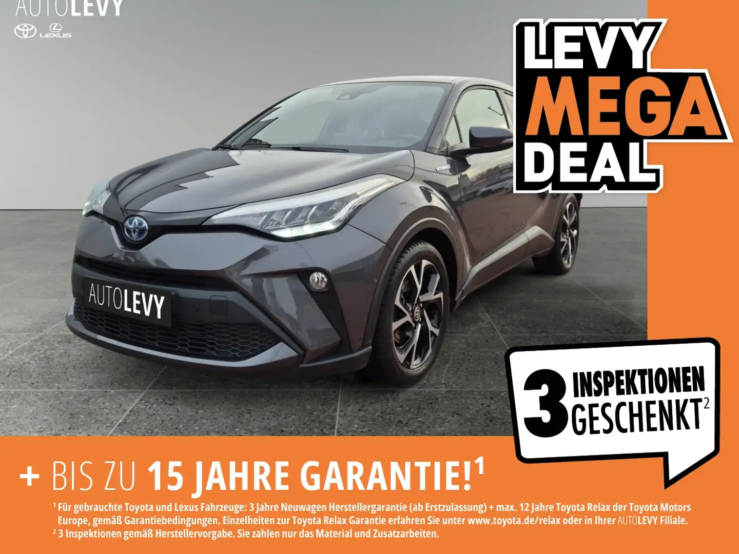Toyota C-HR 2.0 Team D 2xKlima ACC AUT Facelift Kam. LM Gri - 1