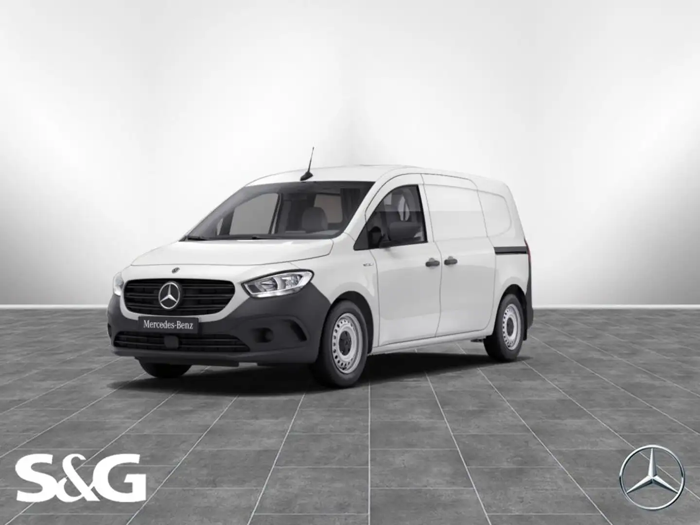 Mercedes-Benz eCitan PURE MBUX+Totwink+RüKam+Schiebetür-links Blanc - 1