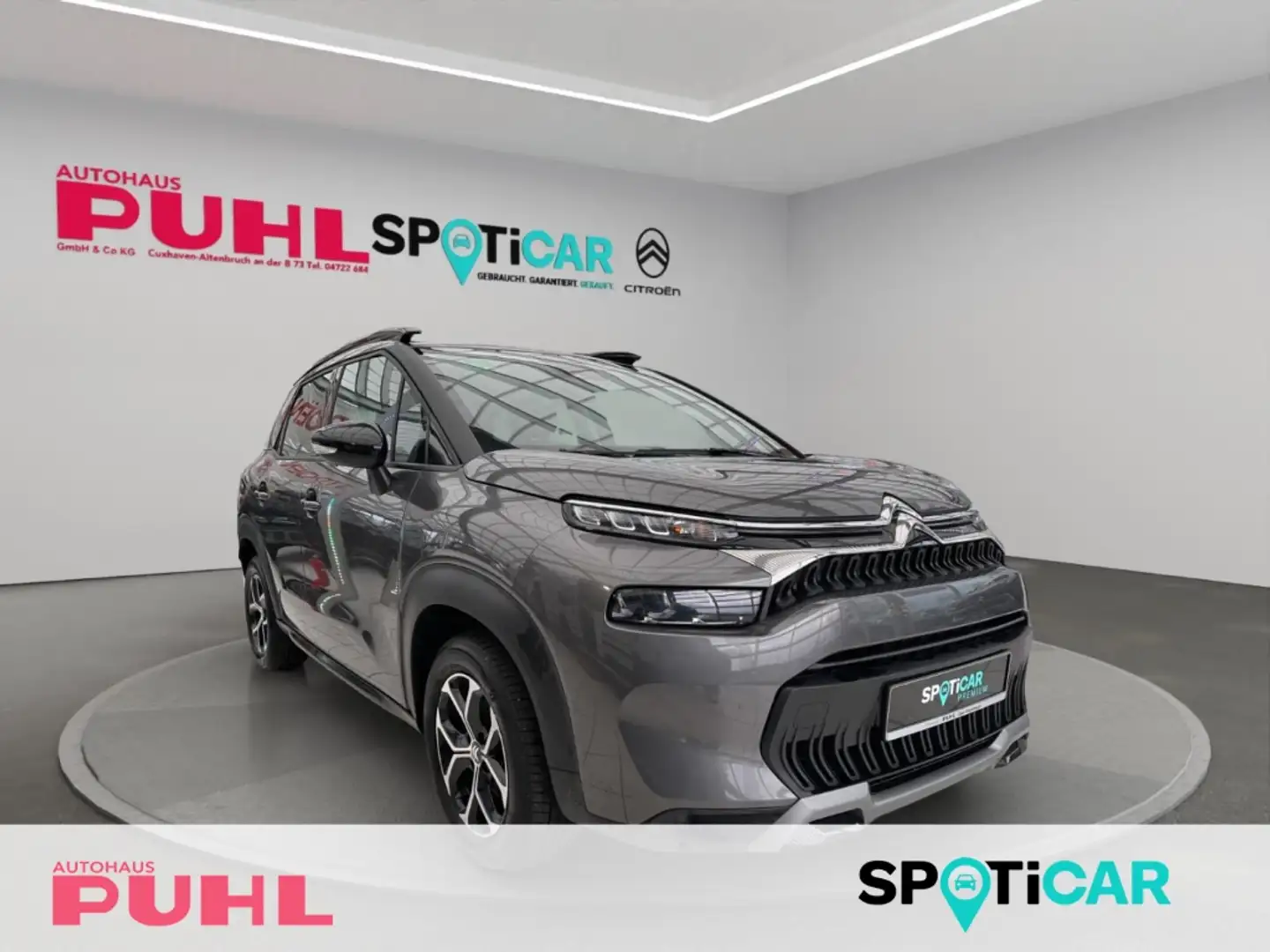 Citroen C3 Aircross Plus Navi,CarPlay , Klimaautom,Musikstreaming DAB, Grau - 1