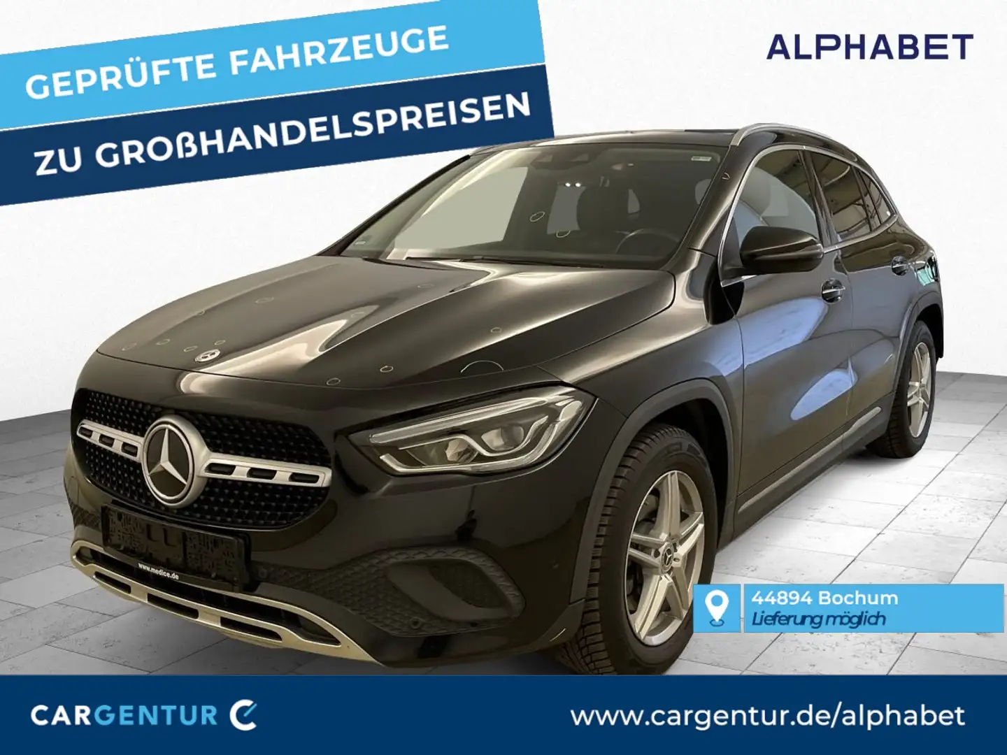 Mercedes-Benz GLA 200 d Progressive AHK Pano StHz Lane BLIS Schwarz - 1