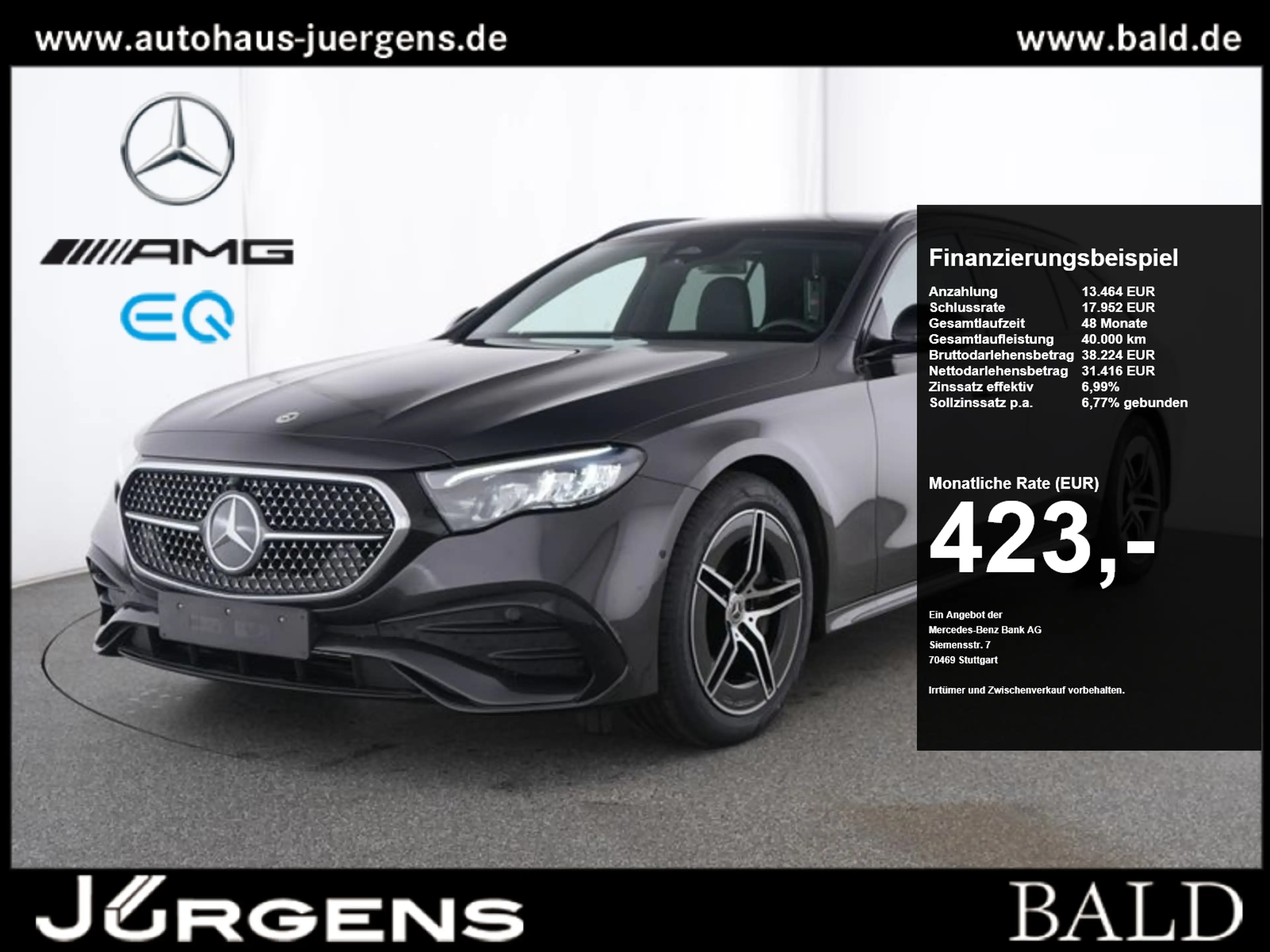 Mercedes-Benz E 220 d 4M T AMG-Sport/Pano/AHK/Night/Totw/Distr