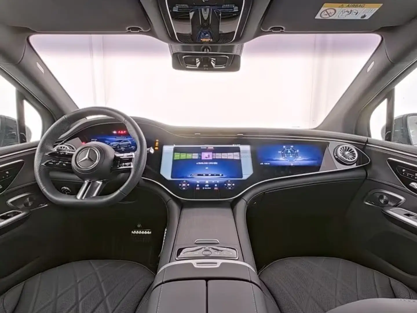 Mercedes-Benz EQE SUV 500 AMG 20'' HYPERSCREEN ACHTERAS10° PANO HUD Noir - 2