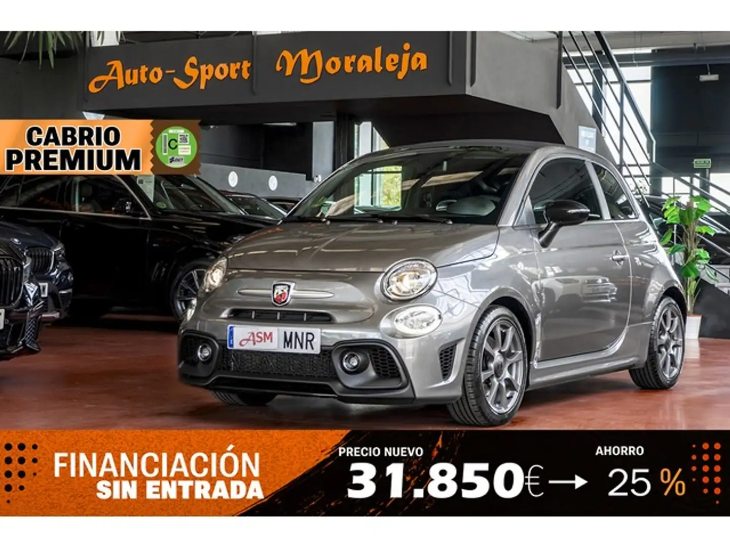 Abarth 595C 1.4T JET TURISMO 160 Gris - 1