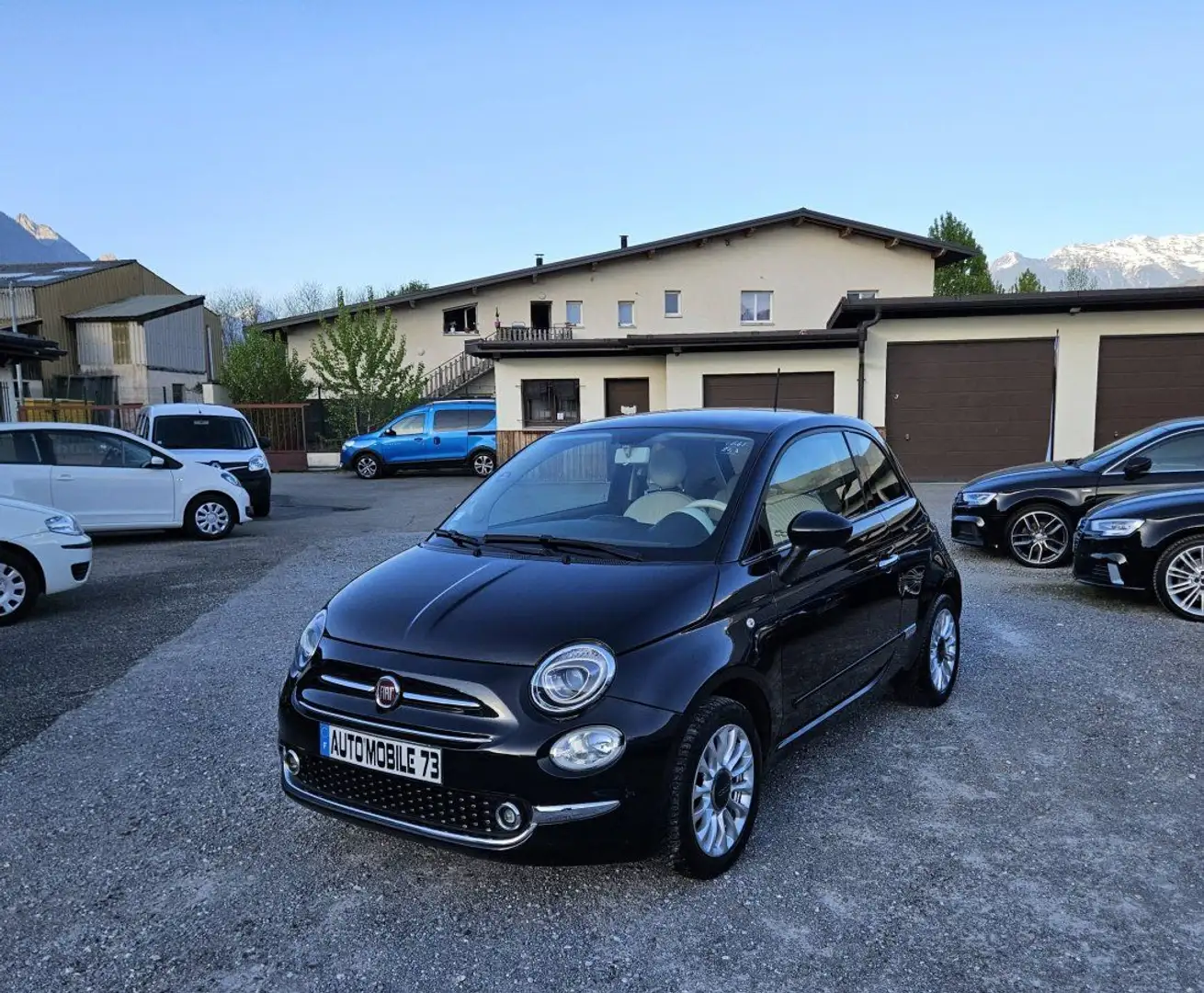 Fiat 500 1.2 8v 69ch Lounge Noir - 1