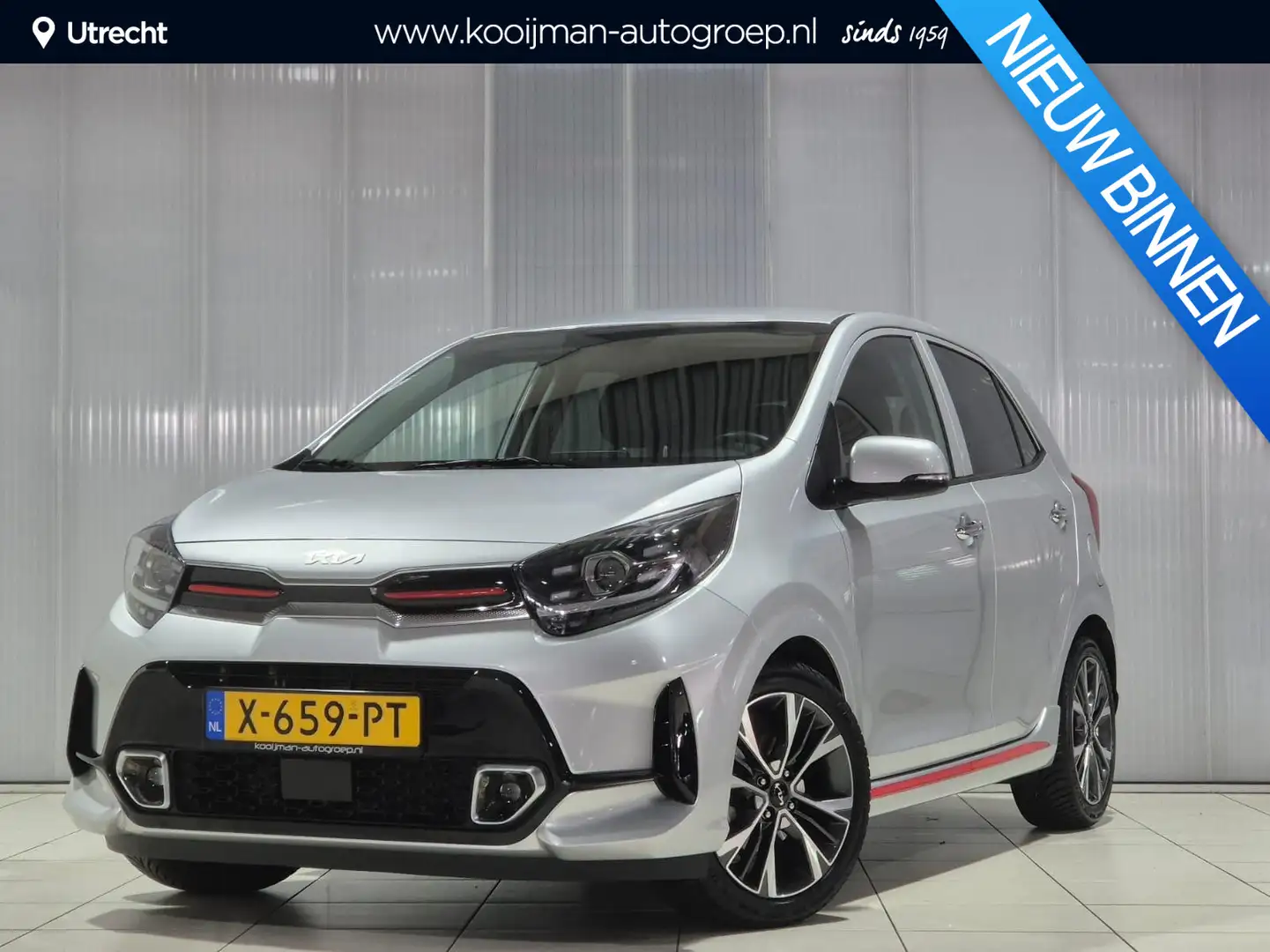 Kia Picanto 1.0 DPi GT-Line , AUTOMAAT, 16 inch, All season ba Grijs - 1