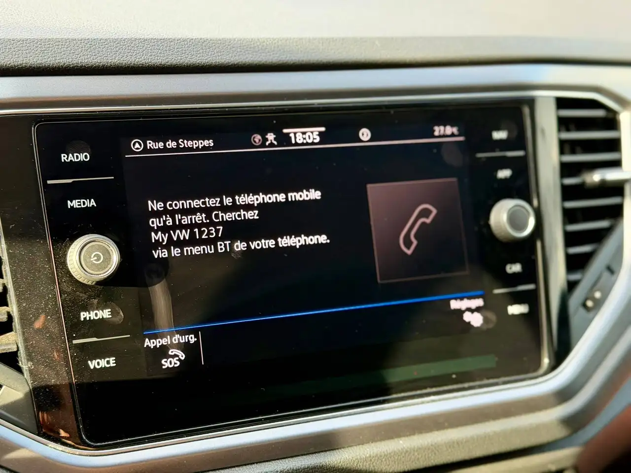 Volkswagen T-Roc 1.0 TSI *GPS*CarPlay*Clim*Camera*Capteurs*, миниатюра 23