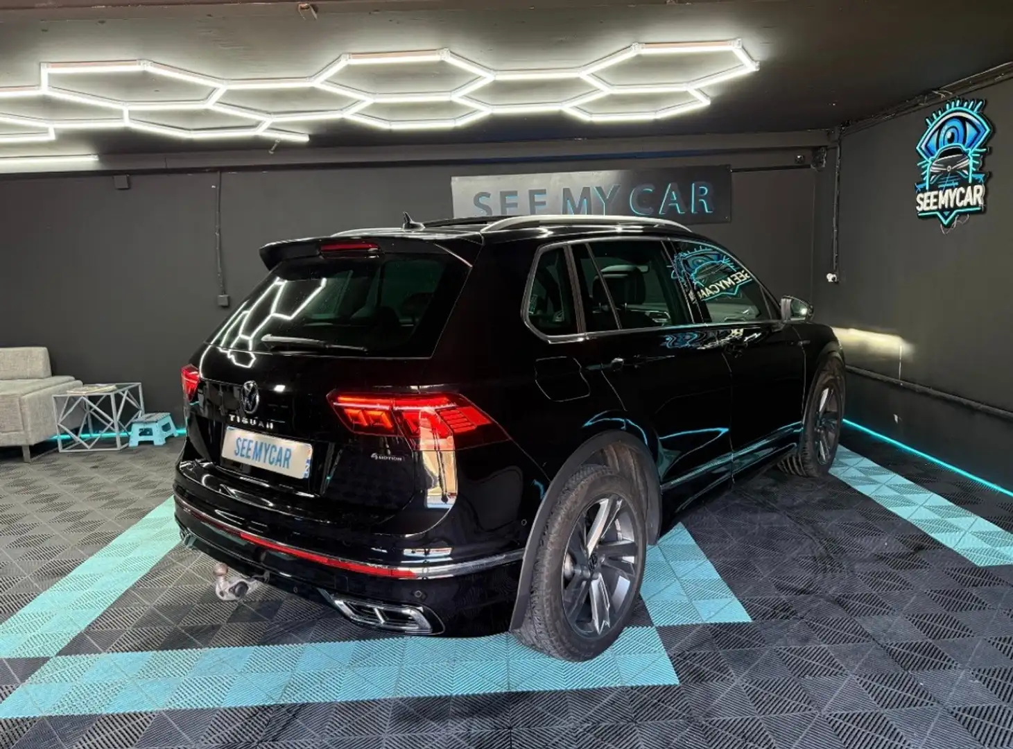 Volkswagen Tiguan R LINE 2.0 TDI TURBO 4 MOTION (GARANTIE 12 MOIS) Schwarz - 2