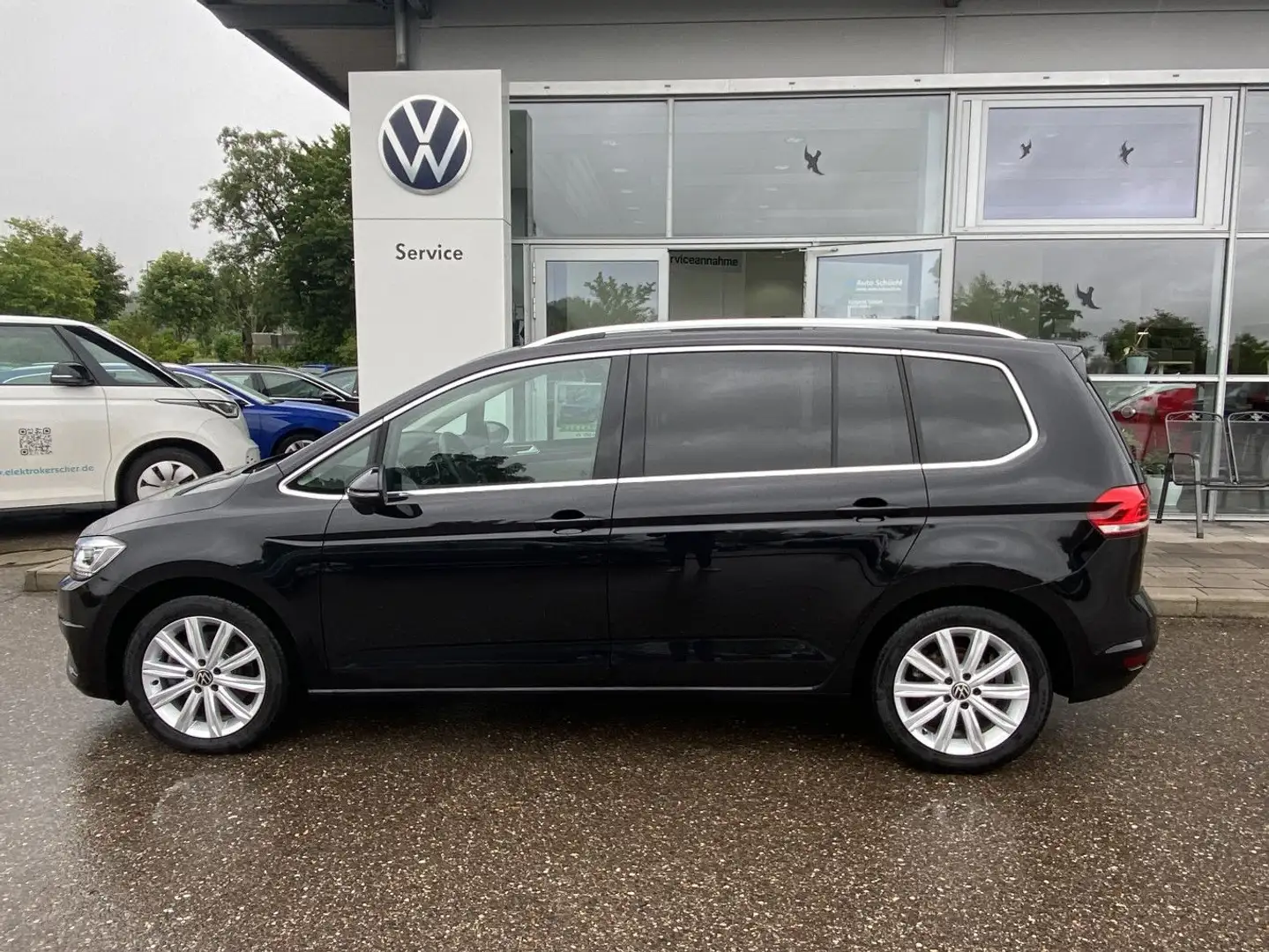 Volkswagen Touran 2.0 TDI DSG HIGHLINE 7-SITZER NAVI+LED+AH Schwarz - 2