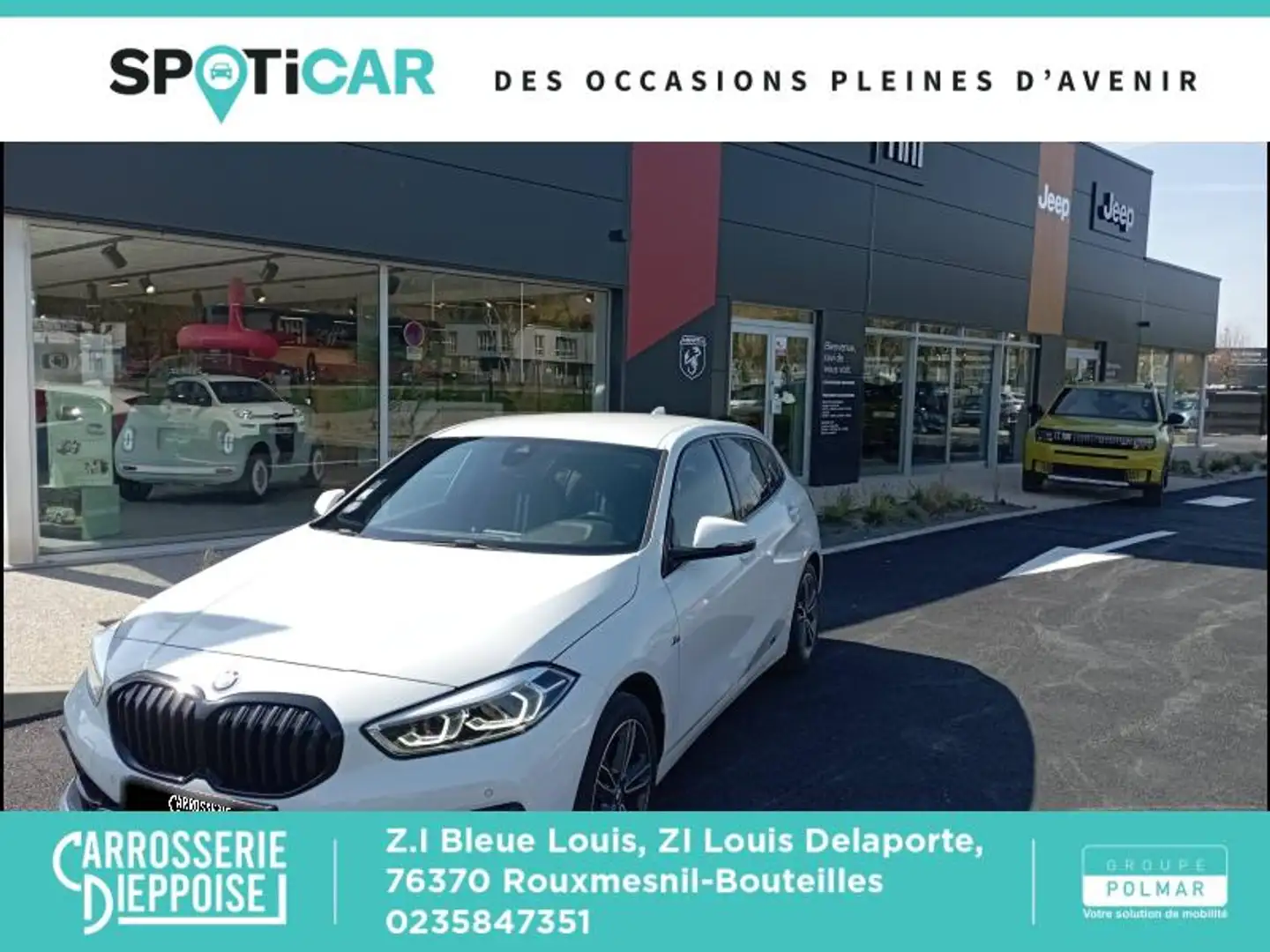 BMW 118 118i 140ch M Sport Blanc - 1