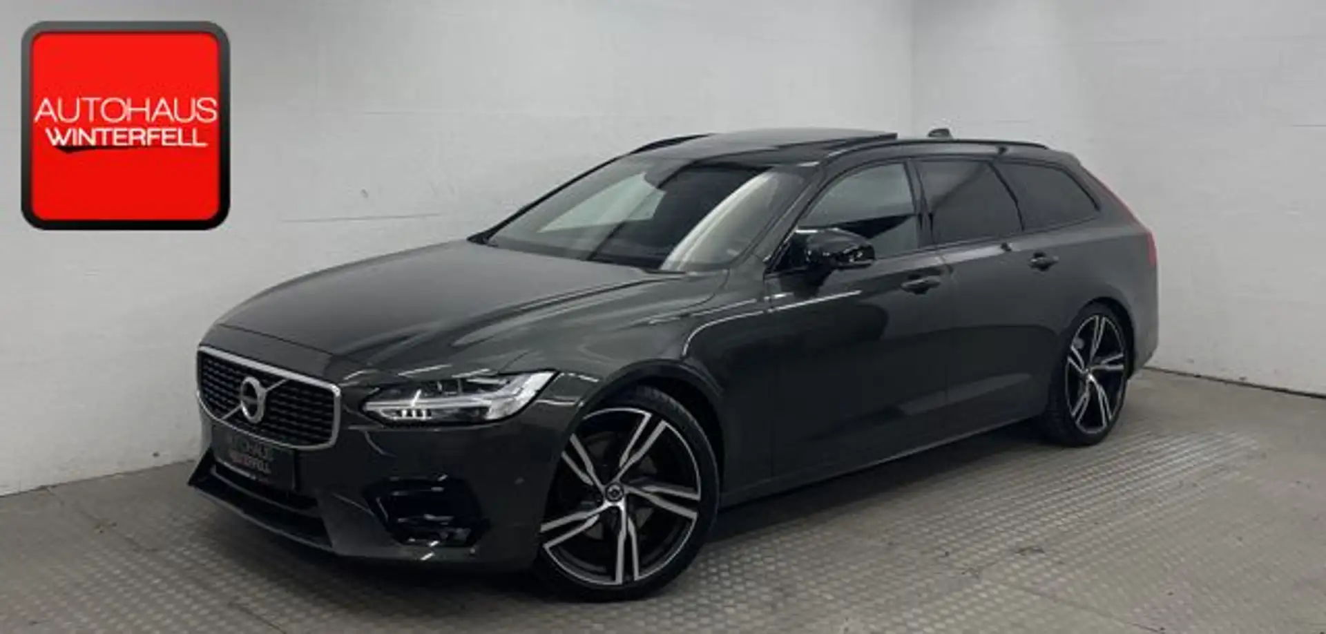 Volvo V90 D5 R-DESIGN AWD PANO+AHK+B&W+MEMO+360+HUD+ Сірий - 1