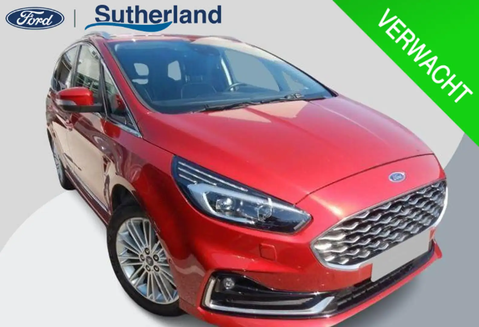 Ford S-Max 2.5 FHEV 5p Vignale 190pk | Full LED | SONY SYNC 3 Rood - 1
