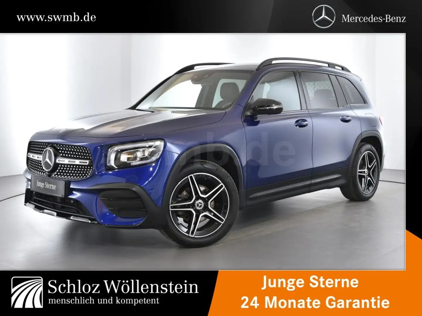 Mercedes-Benz GLB 200 4M AMG/Night/LED/AHK/BusinessP/RfCam/19" Blau - 1
