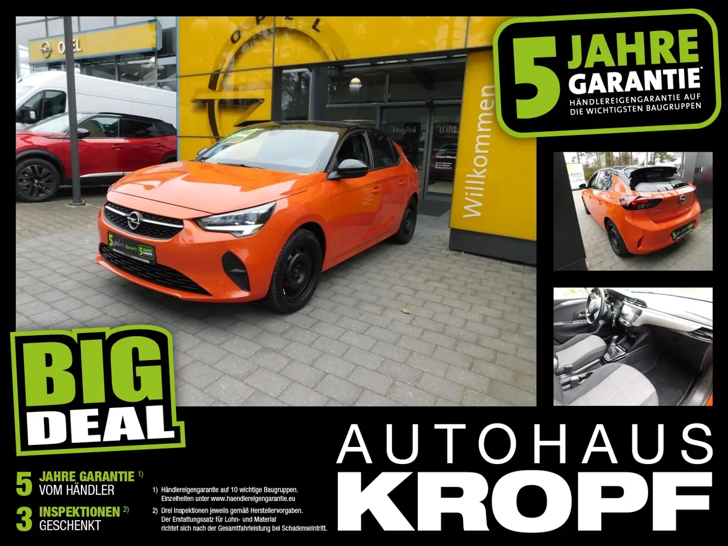 Opel Corsa F 1.2 Edition Rückfahrkamera / SpurH Orange - 1