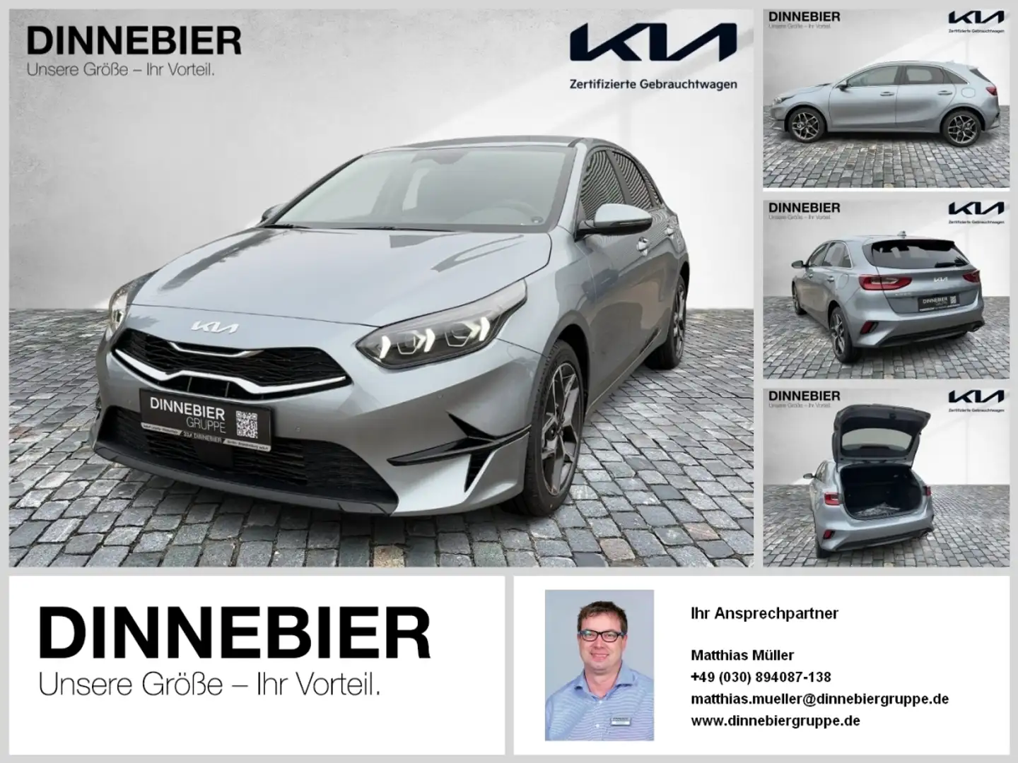 Kia Ceed / cee'd CEED Ultimate Edition 1.5T LED+Kamera+Navi Zilver - 1