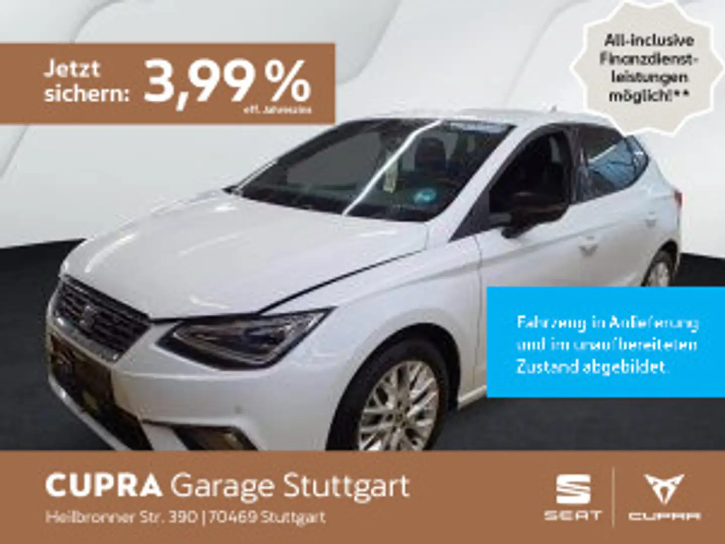 SEAT Ibiza FR-Line 1.0 TSI 85kW Weiß - 1