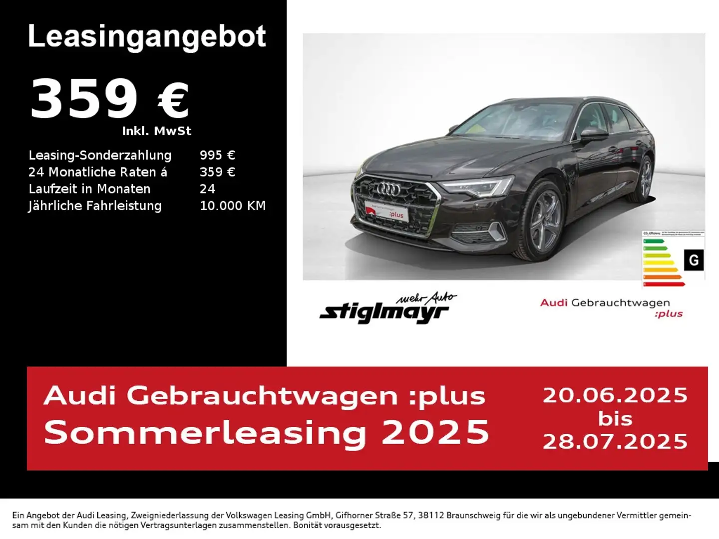 Audi A6 advanced 45TFSI quattro ACC+AHK+KAMERA+MATRIX Braun - 1