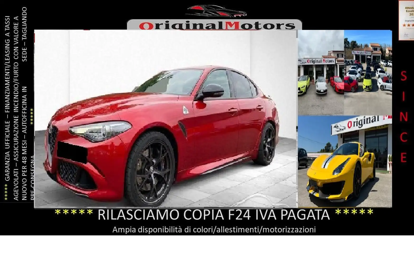 Alfa Romeo Giulia 2.9 V6 Quadrifoglio 510cv auto Red - 1