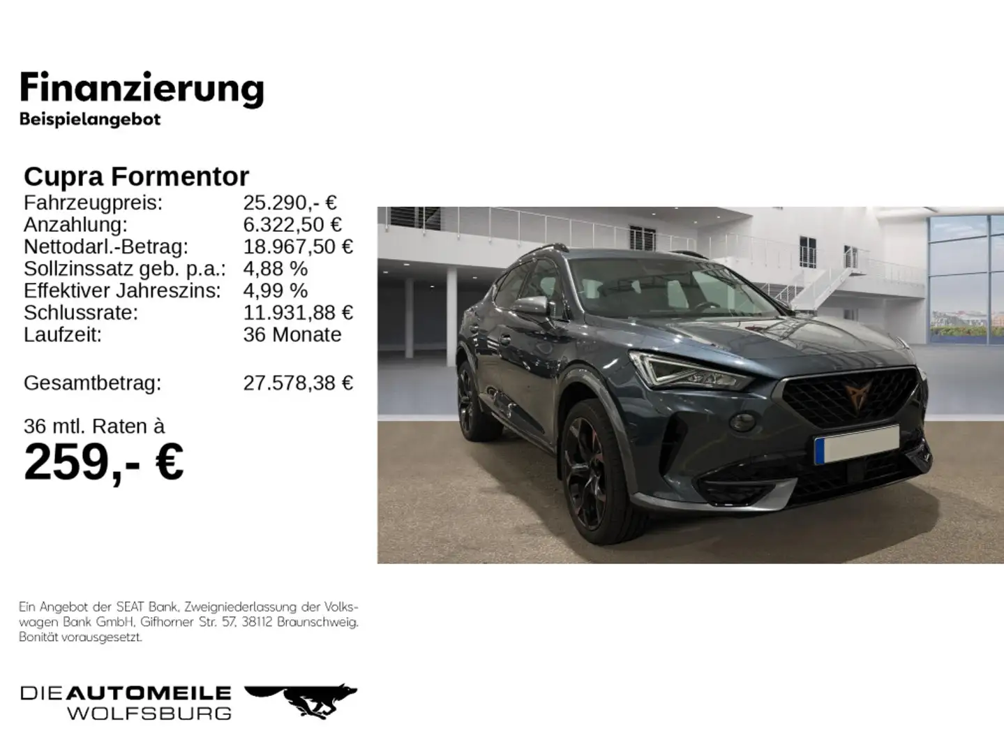 CUPRA Formentor 1.5TSI DSG AHK/BEATS/ACC/KAM Grau - 2