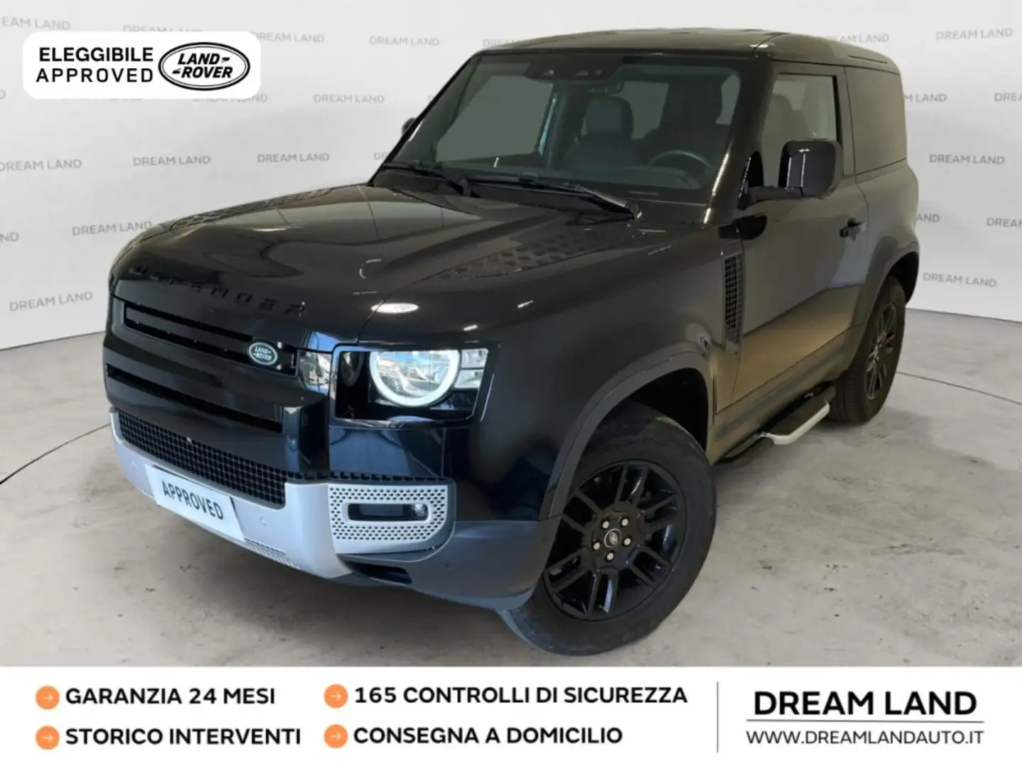 Land Rover Defender 90 3.0D I6 200 CV AWD Auto S GARANZIA 24 MESI Zwart - 1