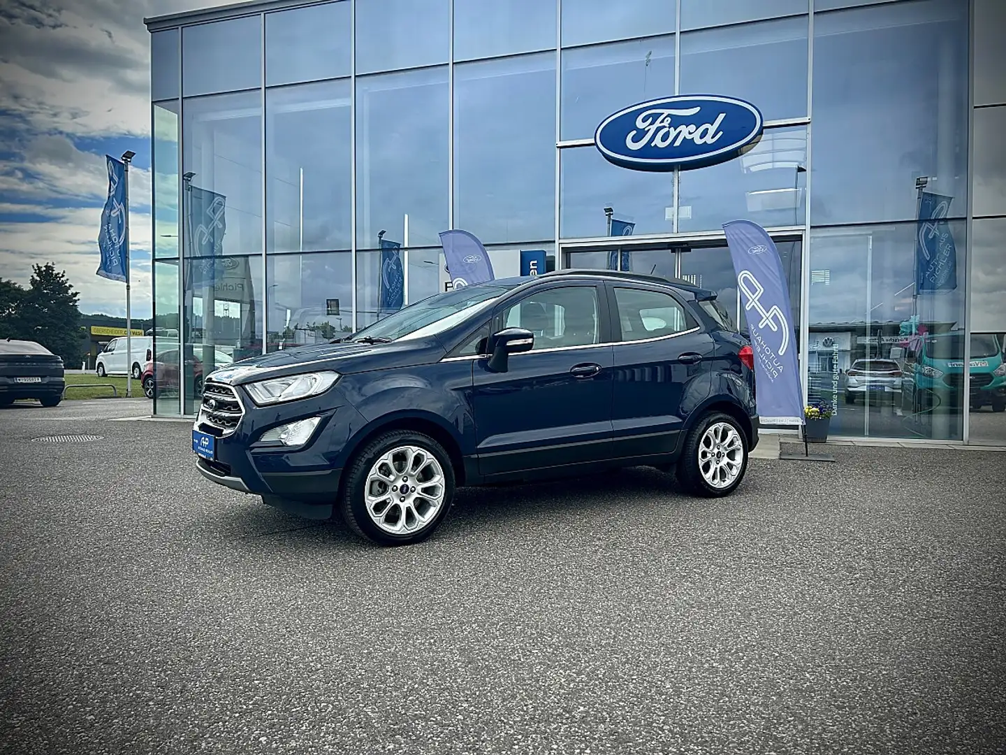 Ford EcoSport Titanium 1.0 Ecoboost 125PS - APPLE CARPLAY / P... Blau - 2