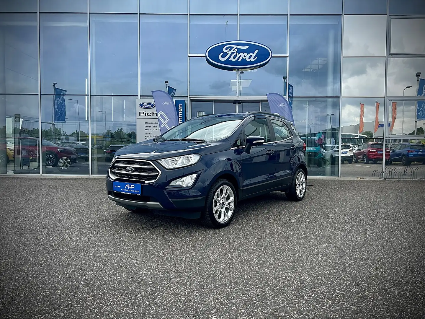 Ford EcoSport Titanium 1.0 Ecoboost 125PS - APPLE CARPLAY / P... Blau - 1