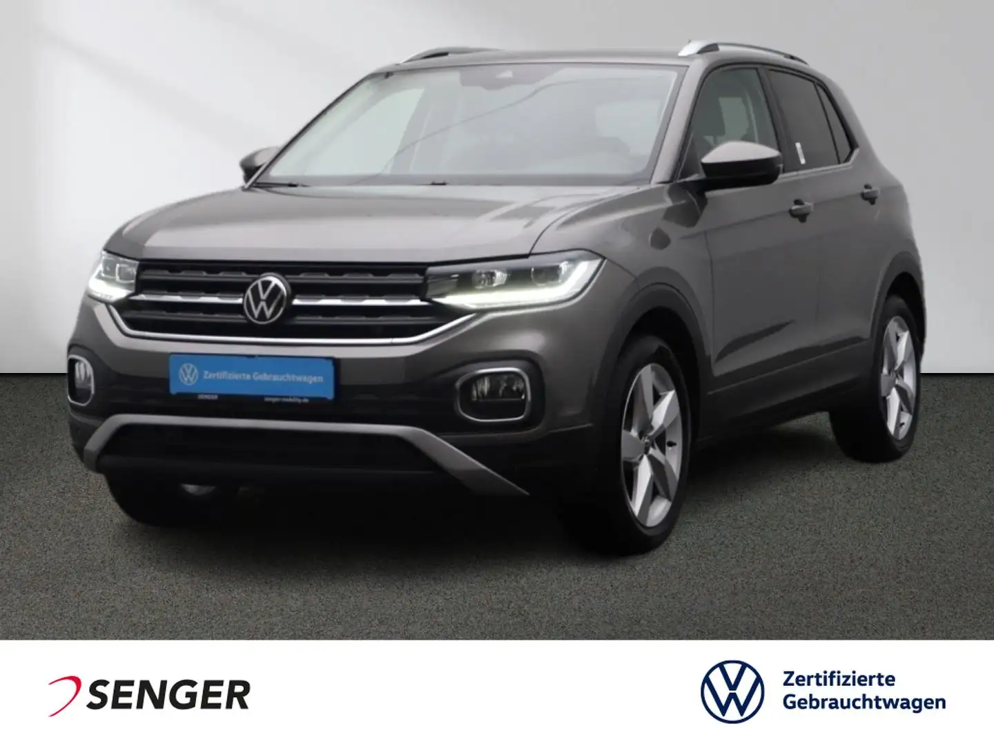 Volkswagen T-Cross 1.0 TSI DSG Navi LED AHK Touchscreen Gris - 1