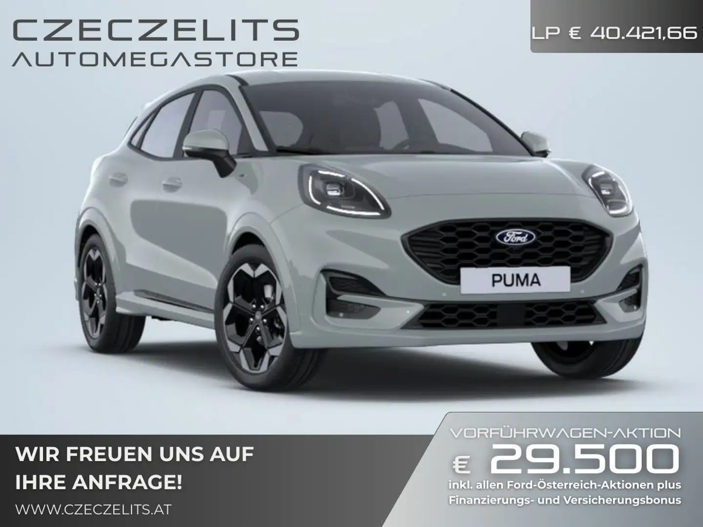 Ford Puma 1,0 EcoBoost Hybrid ST-Line X Aut. *Vorführwage... Grau - 1