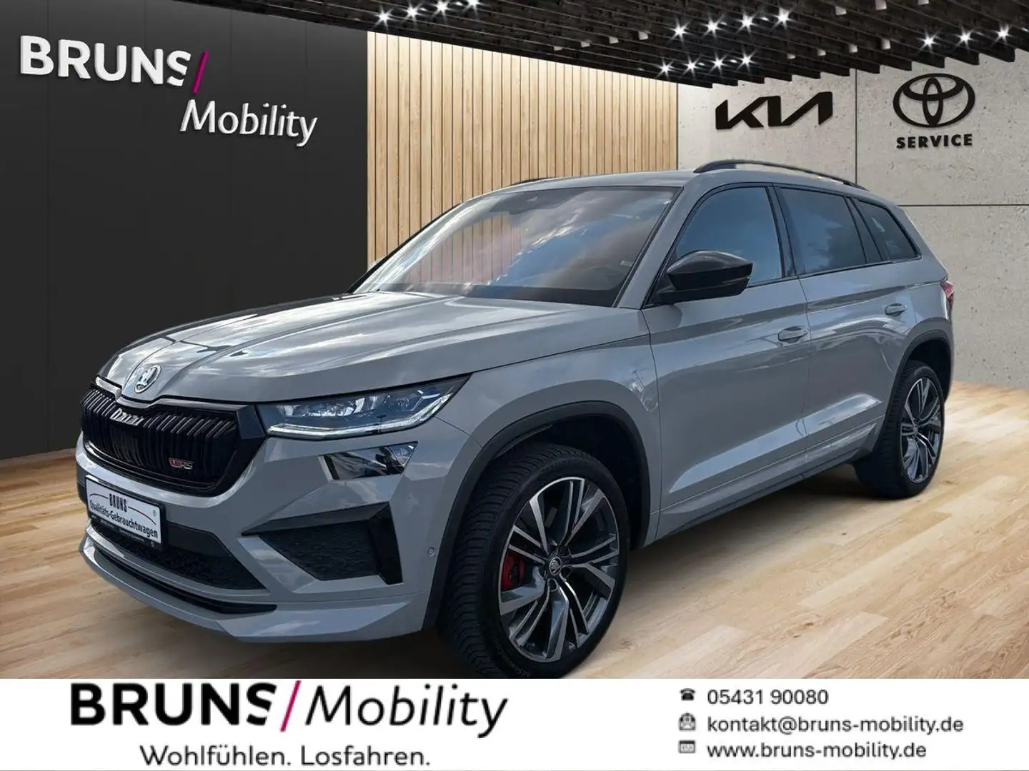 Skoda Kodiaq RS 4x4 2.0 TSI Automatik Grijs - 1